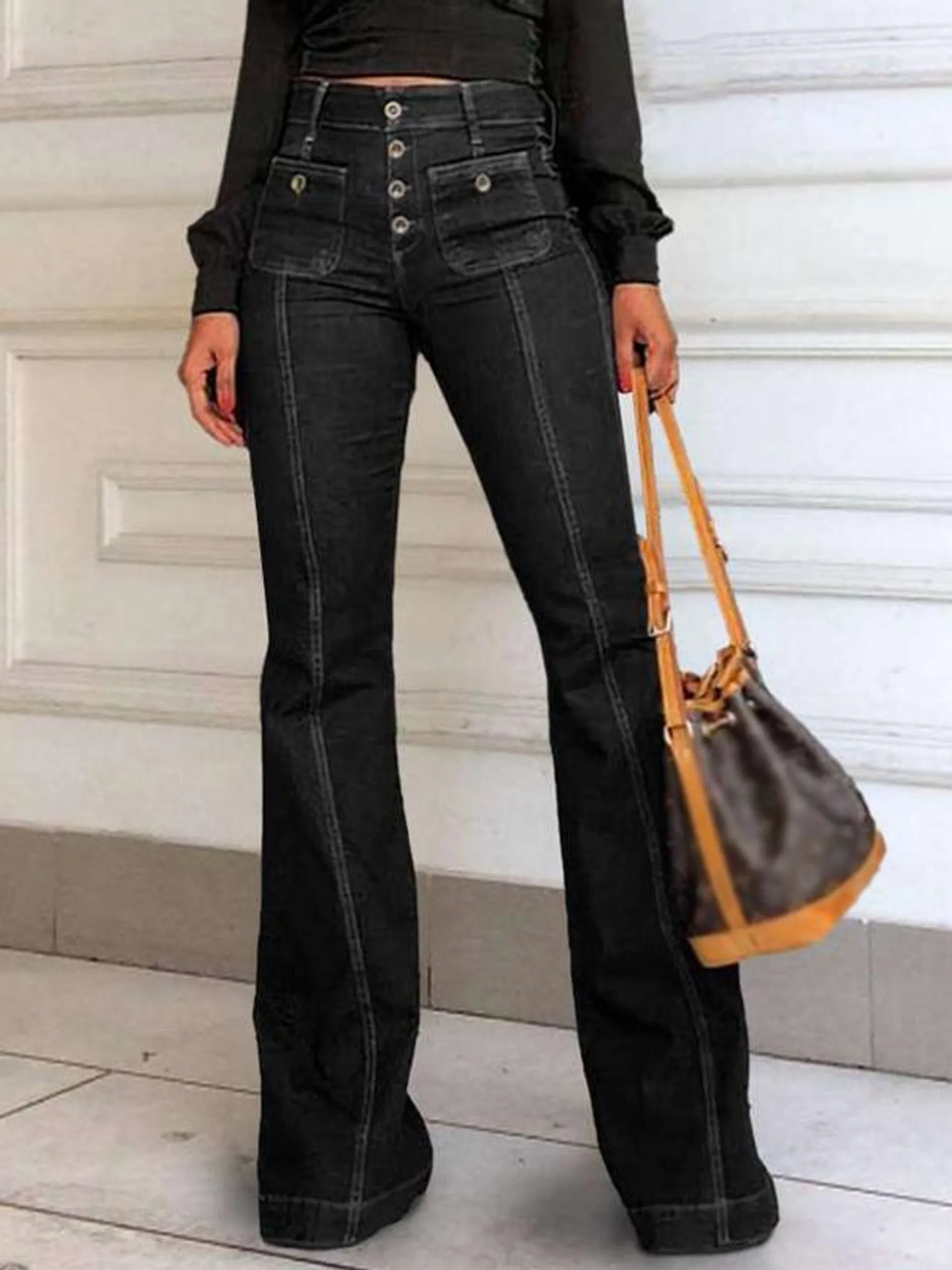 Jeans For Woman Charming Polyester