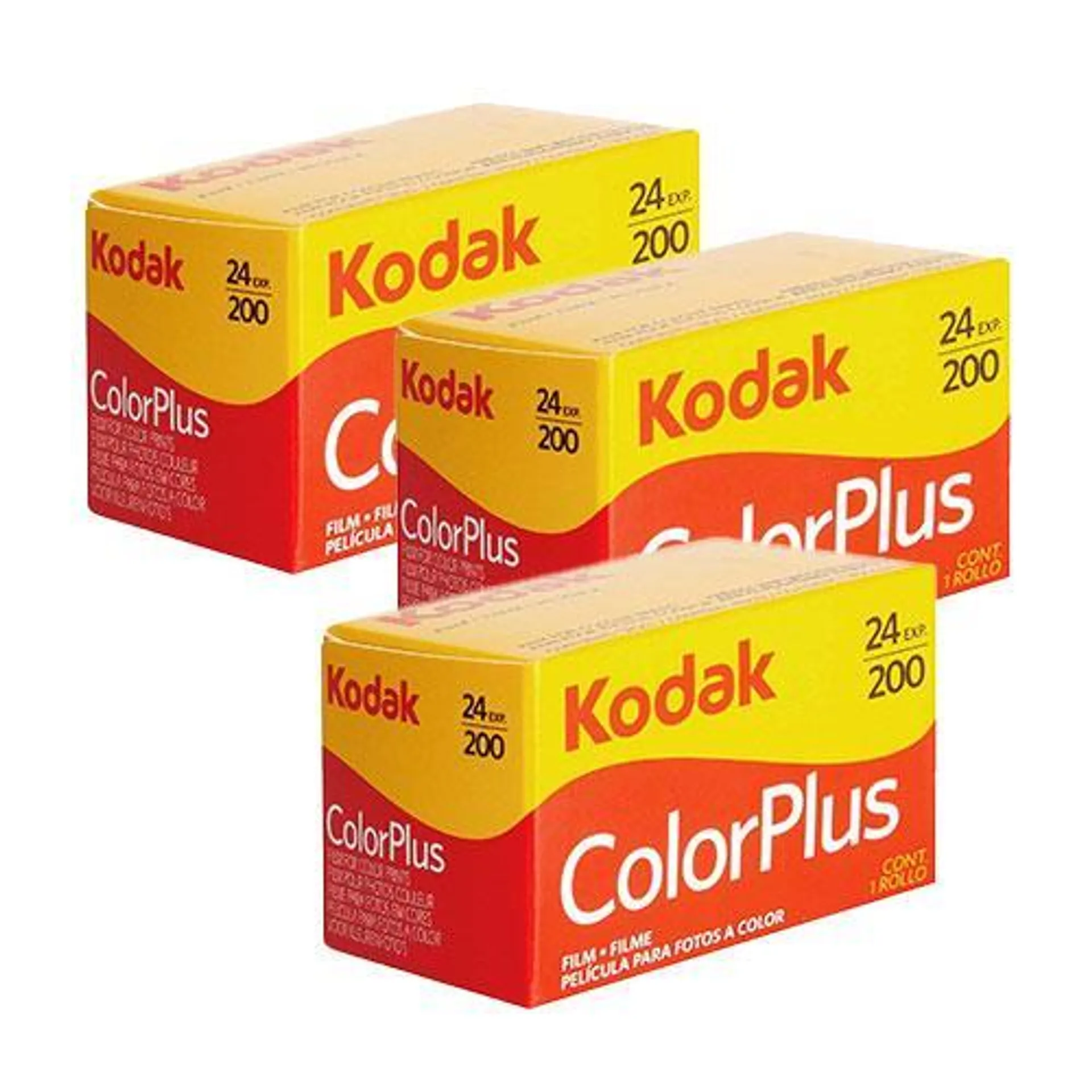 Kodak ColorPlus 200 35mm Film 24 Exposure Pack of 3