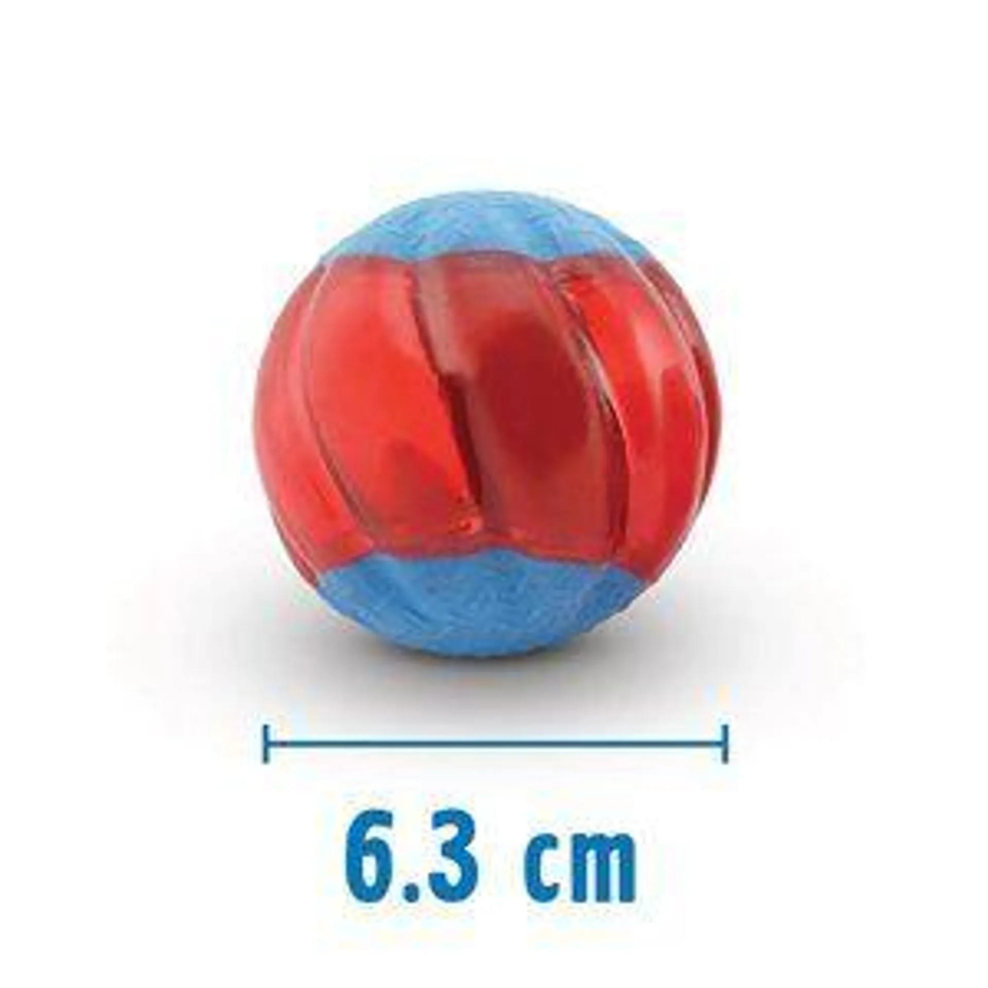 Zeus Duo Ball 6.3cm With Squeaker - 2 Pack