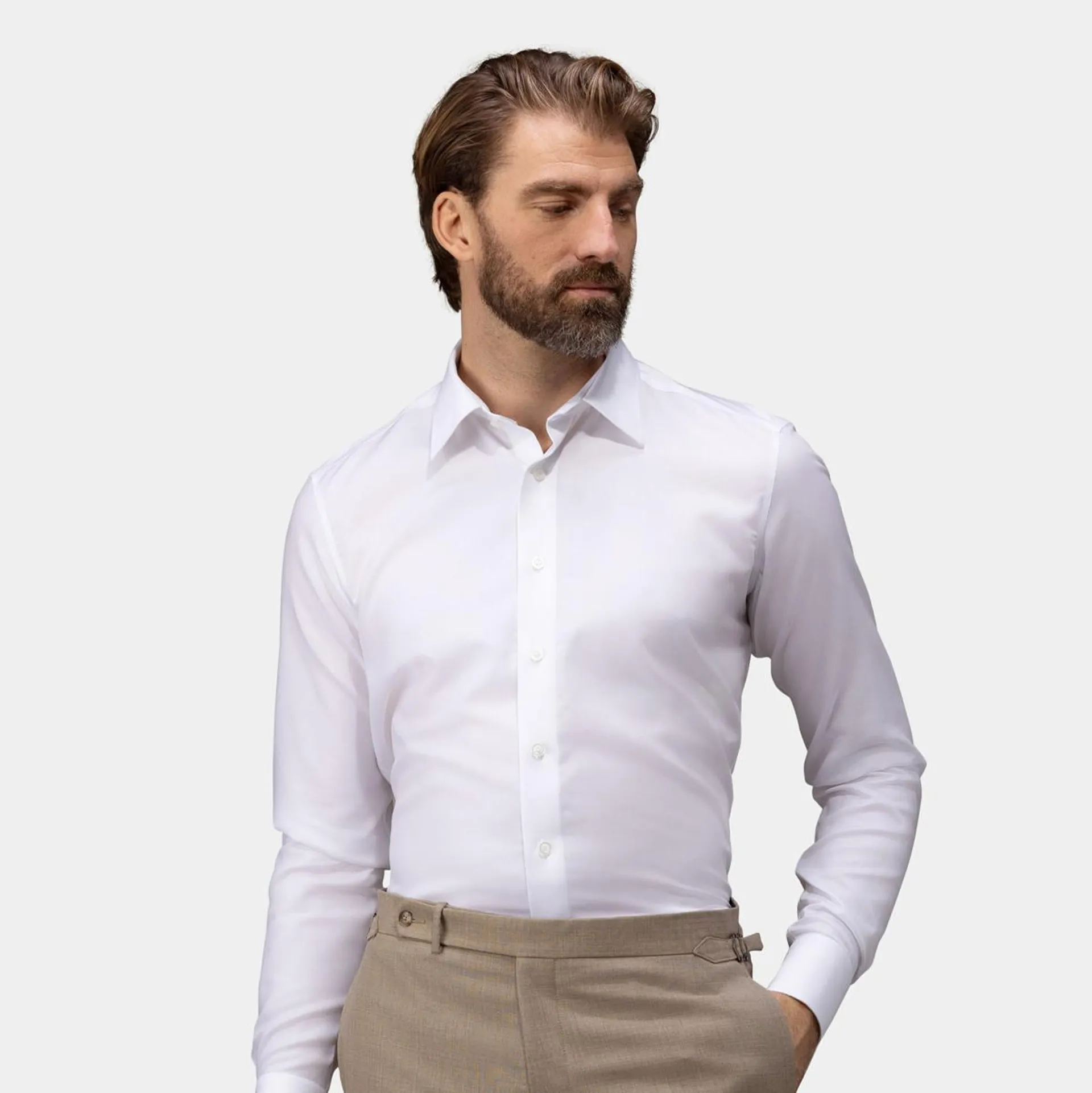 White Non-Iron business shirt