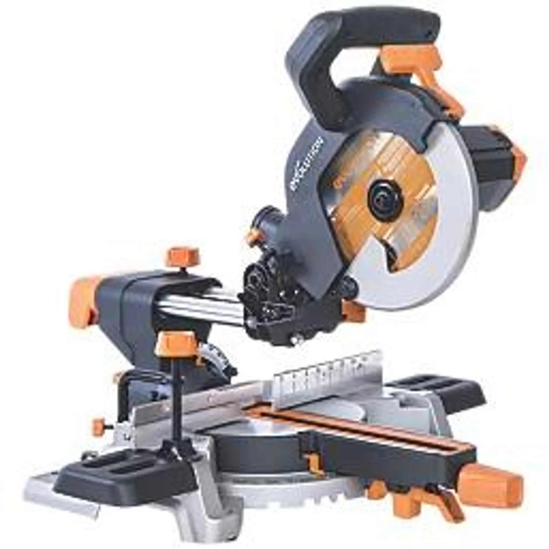 Evolution R210SMS 210mm Electric Single-Bevel Sliding Multi-Material Mitre Saw 220-240V