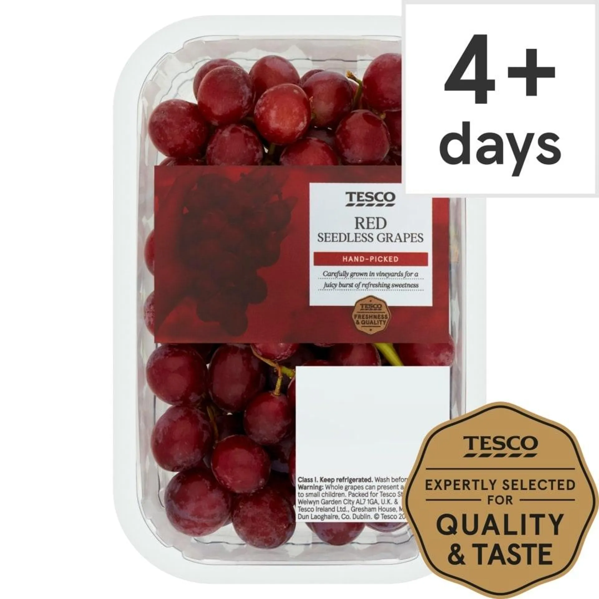 Tesco Red Seedless Grapes 500G