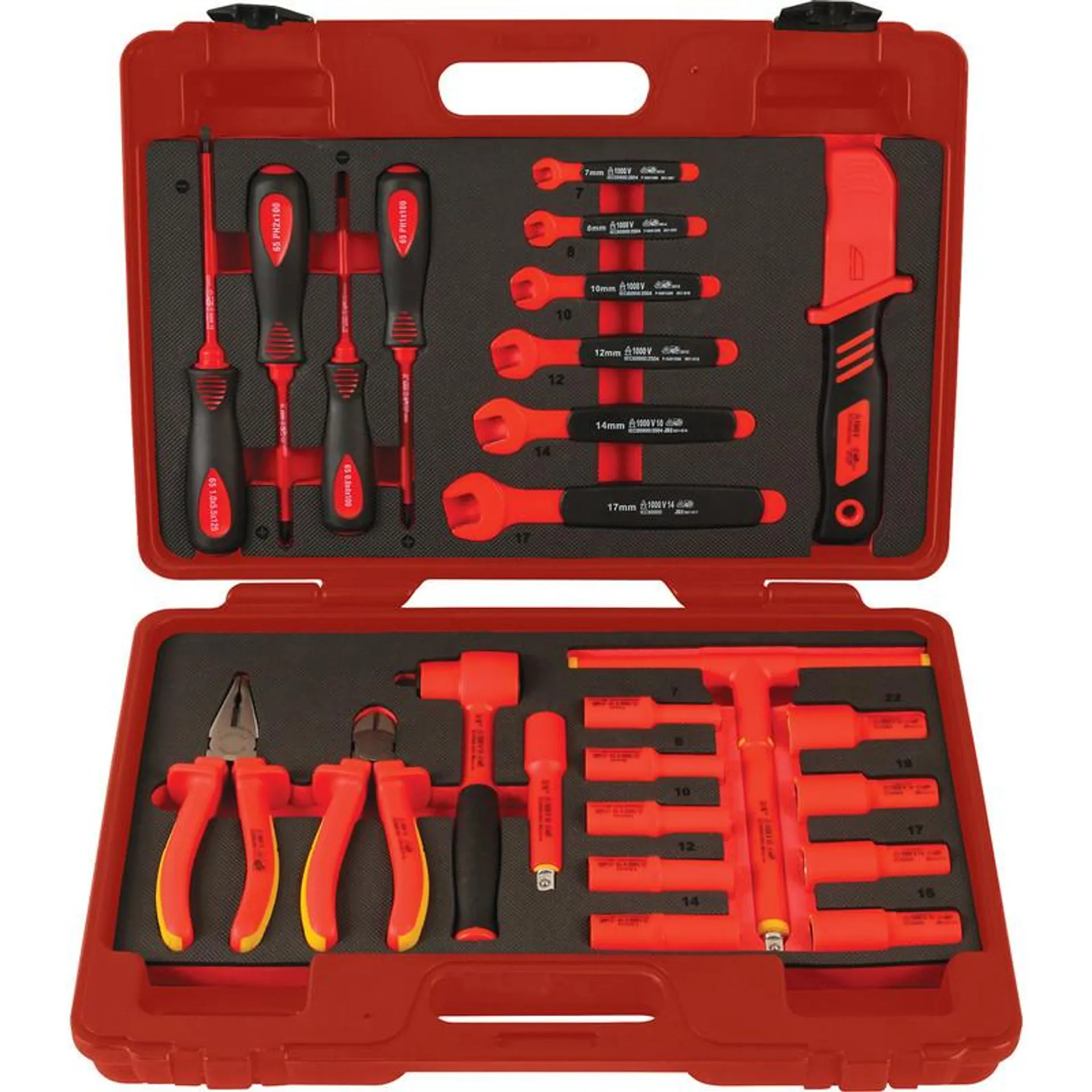 Laser Insulated Tool Kit 3/8"D 25 Piece