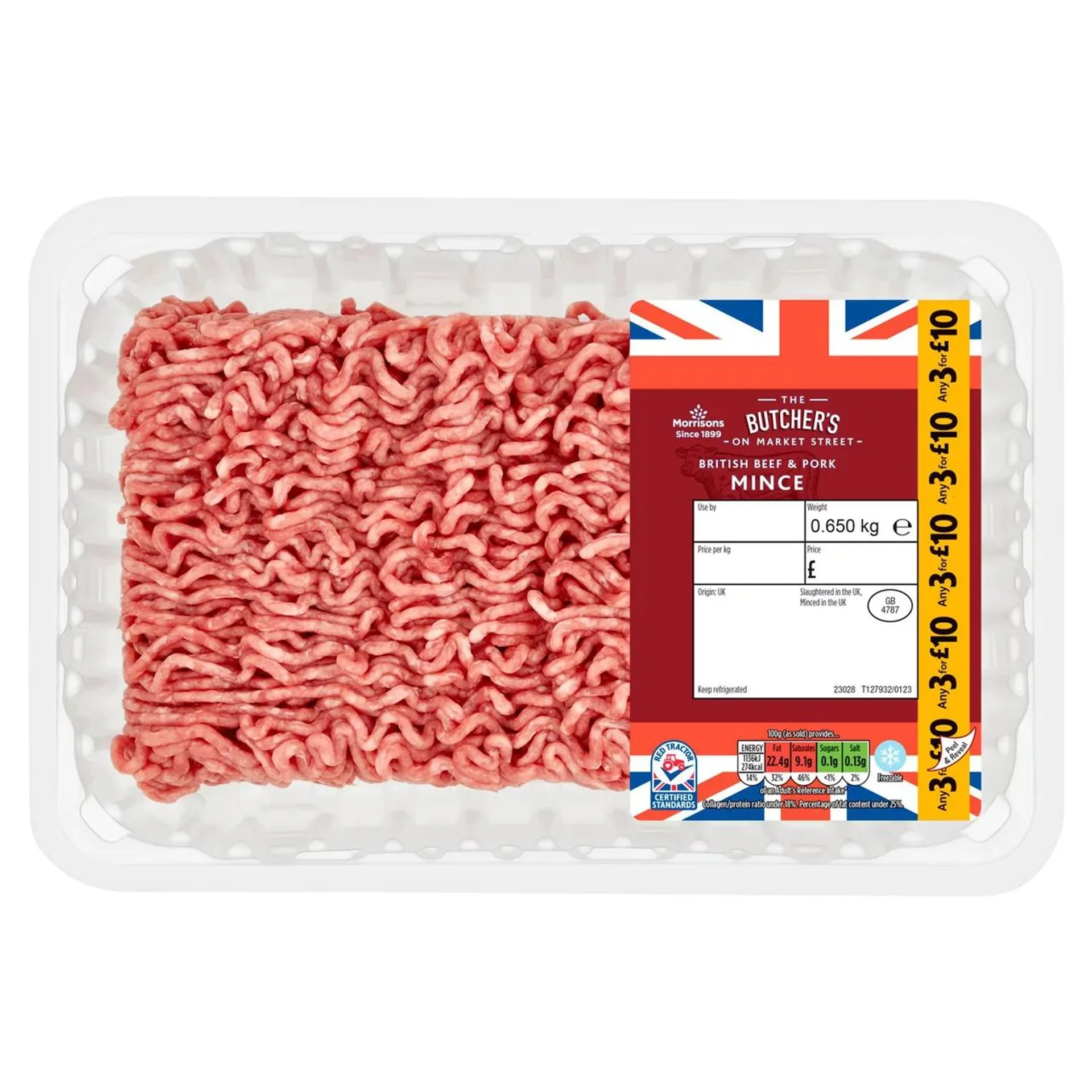 Morrisons Beef & Pork Mince