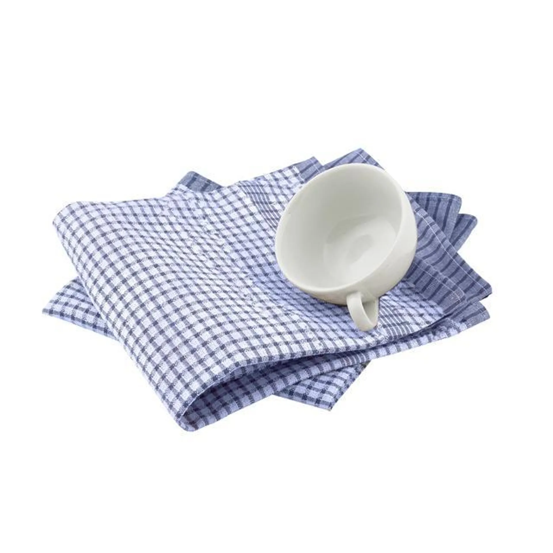 Blue & White Check Tea Towels