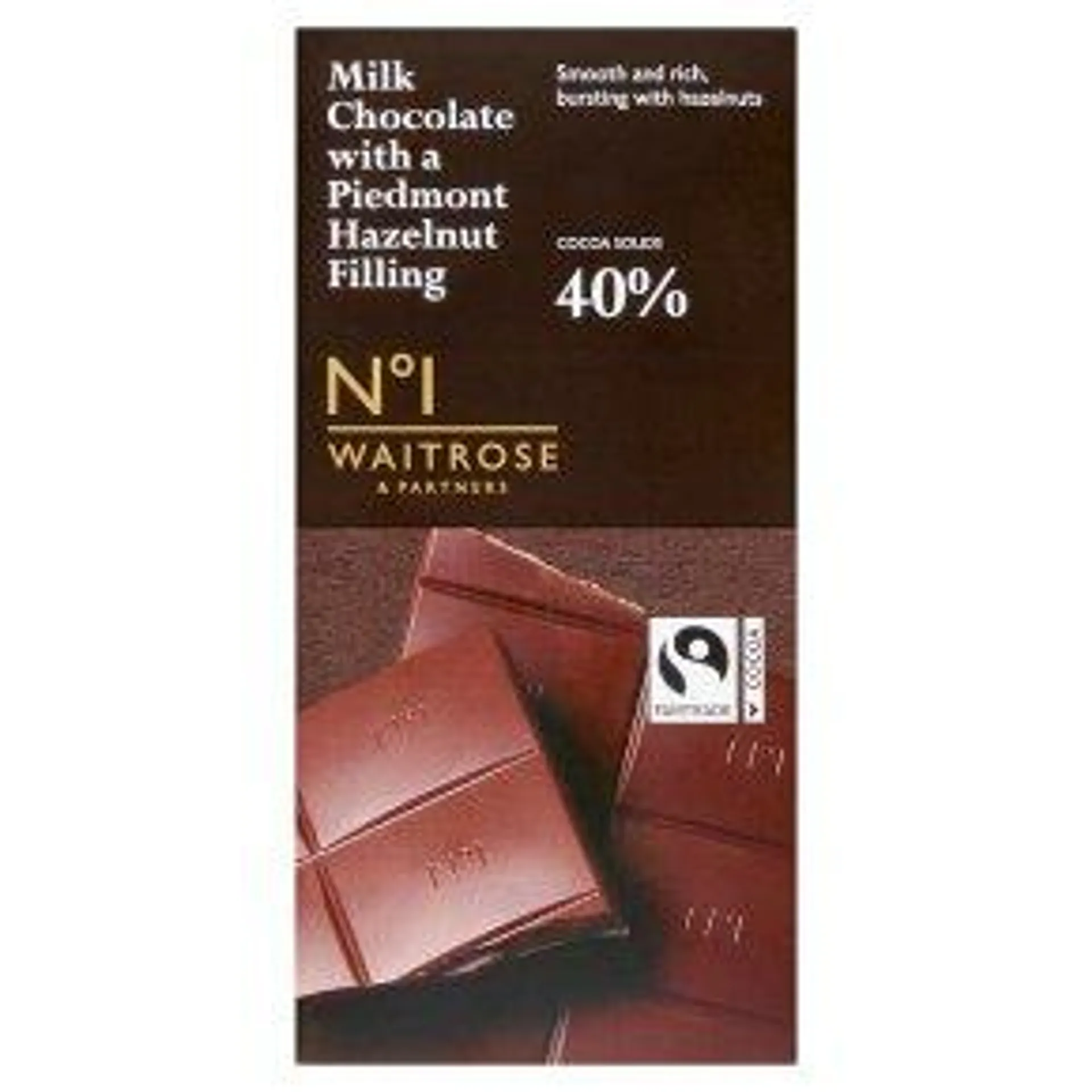 No.1 Milk Chocolate with a Piedmont Hazelnut Filling