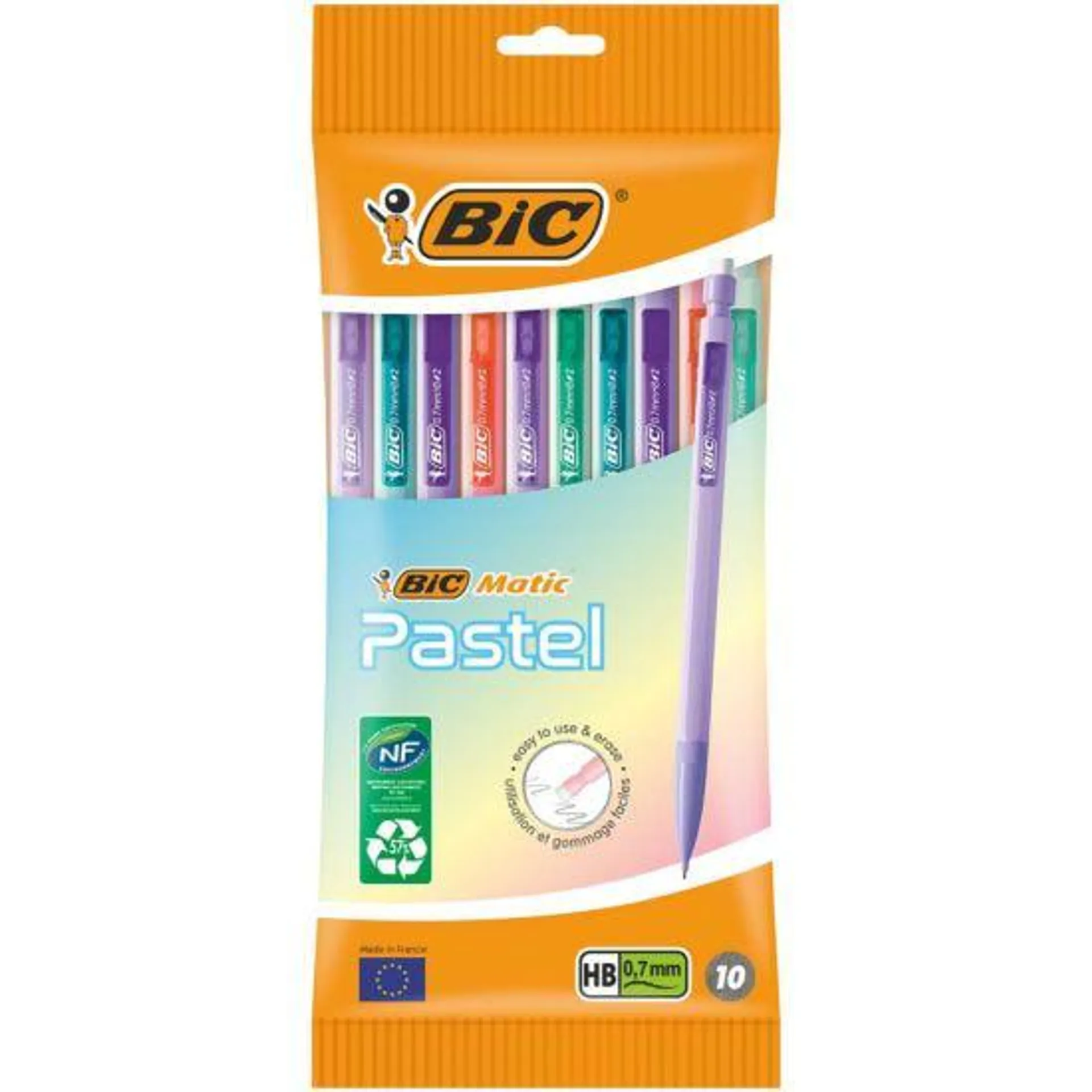 BIC Matic Pastel Mechanical Pencils Pack of 10