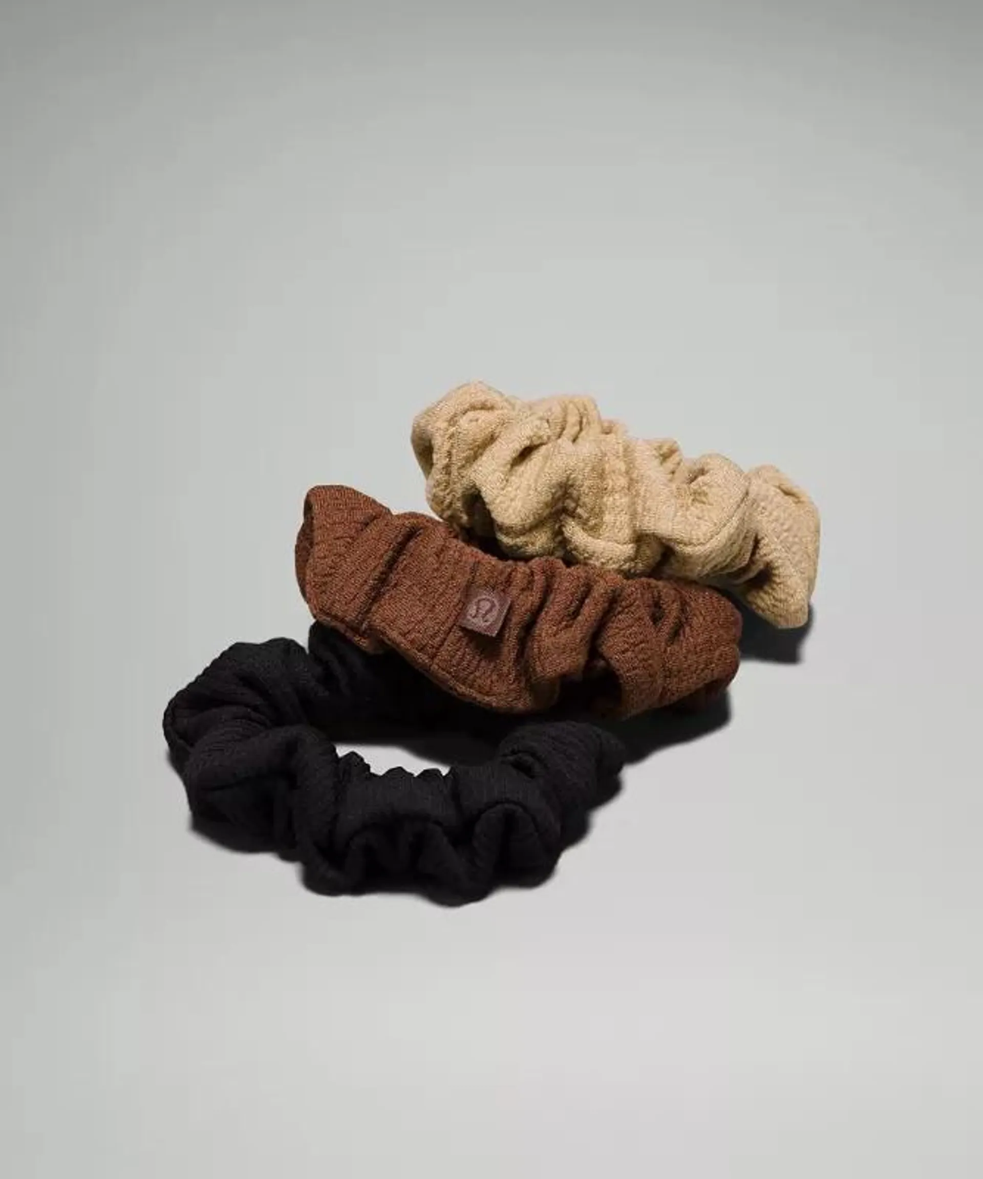 Uplifting Scrunchies Textured 3 Pack