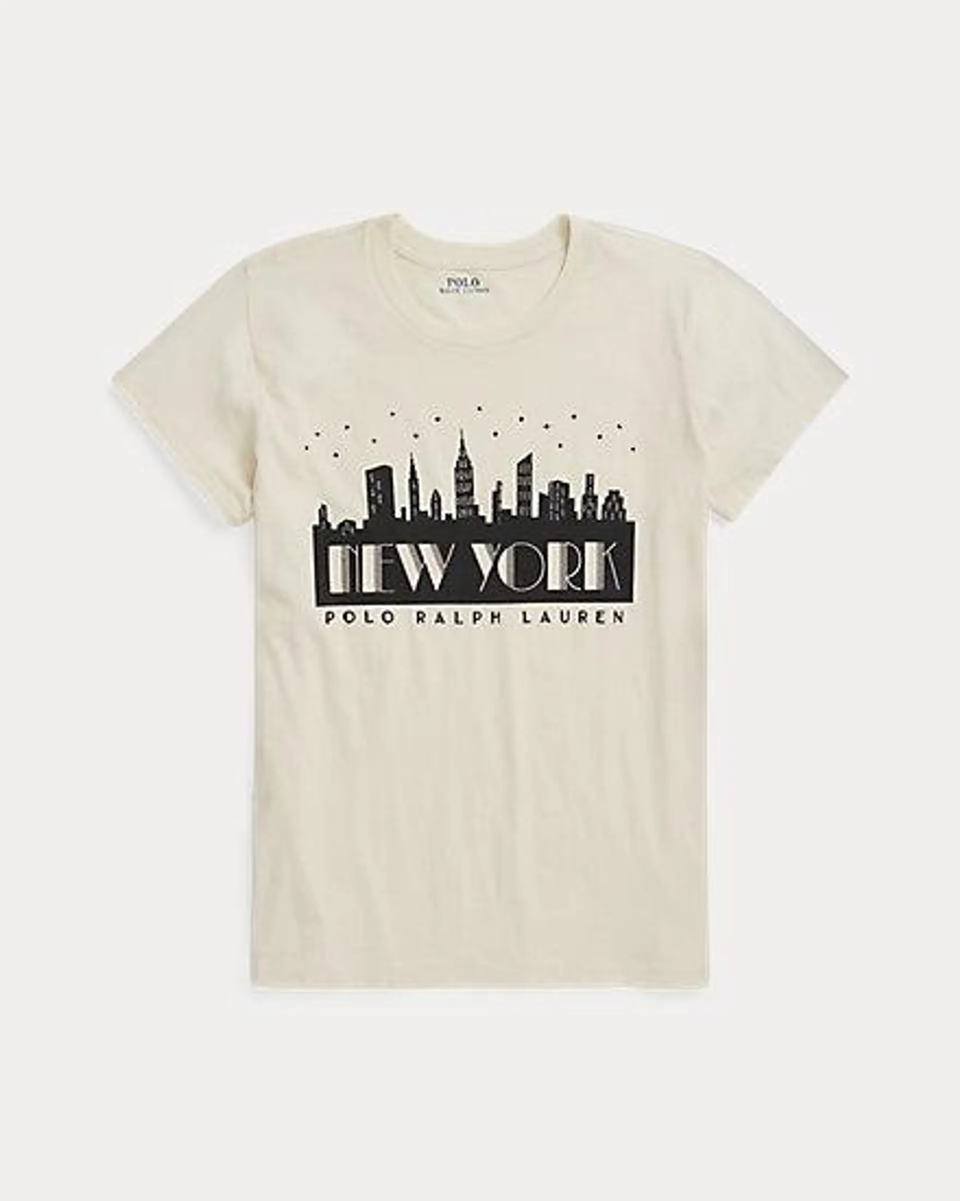 Skyline & Logo Graphic Jersey T-Shirt