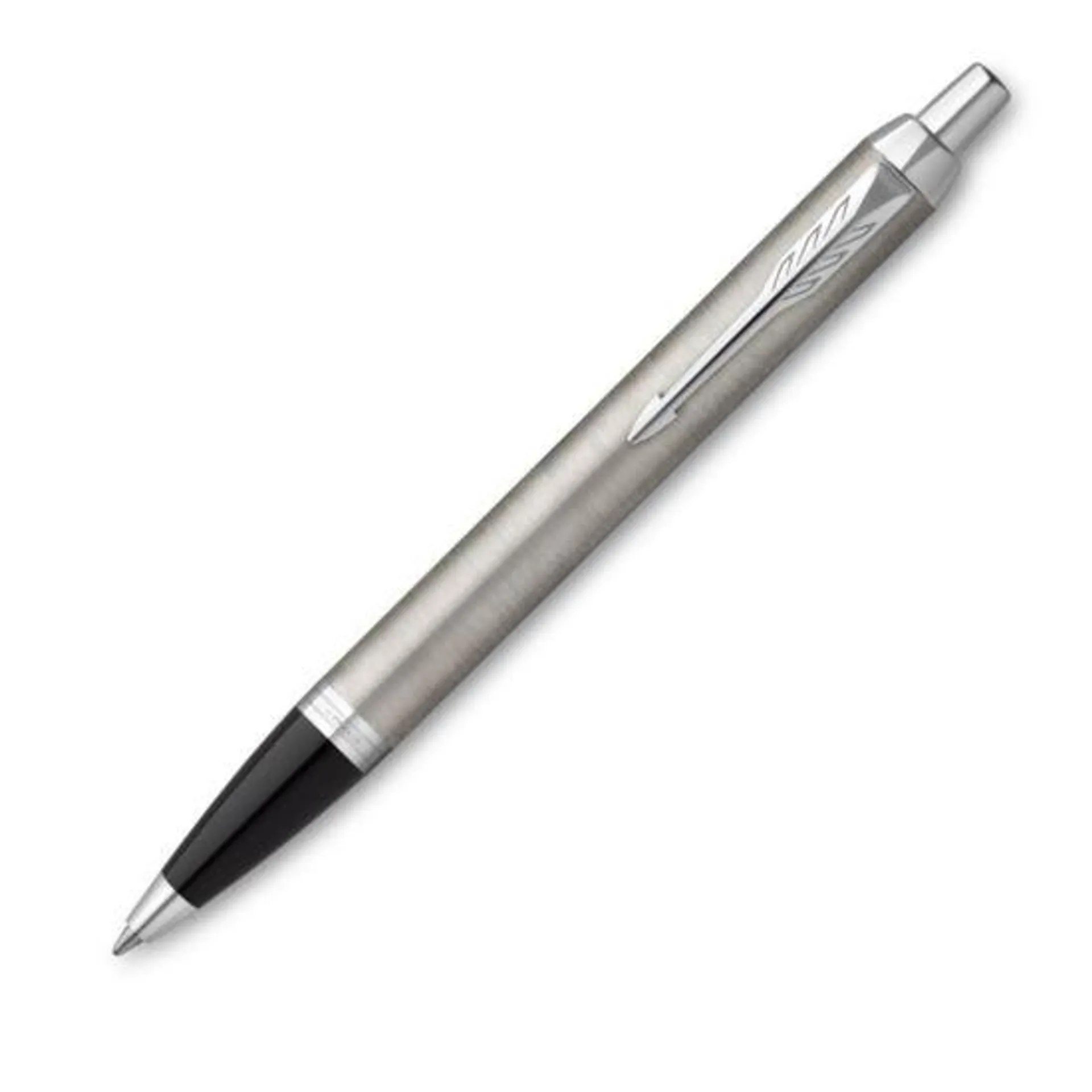Parker IM Chrome Trim Stainless Steel Ballpoint Pen