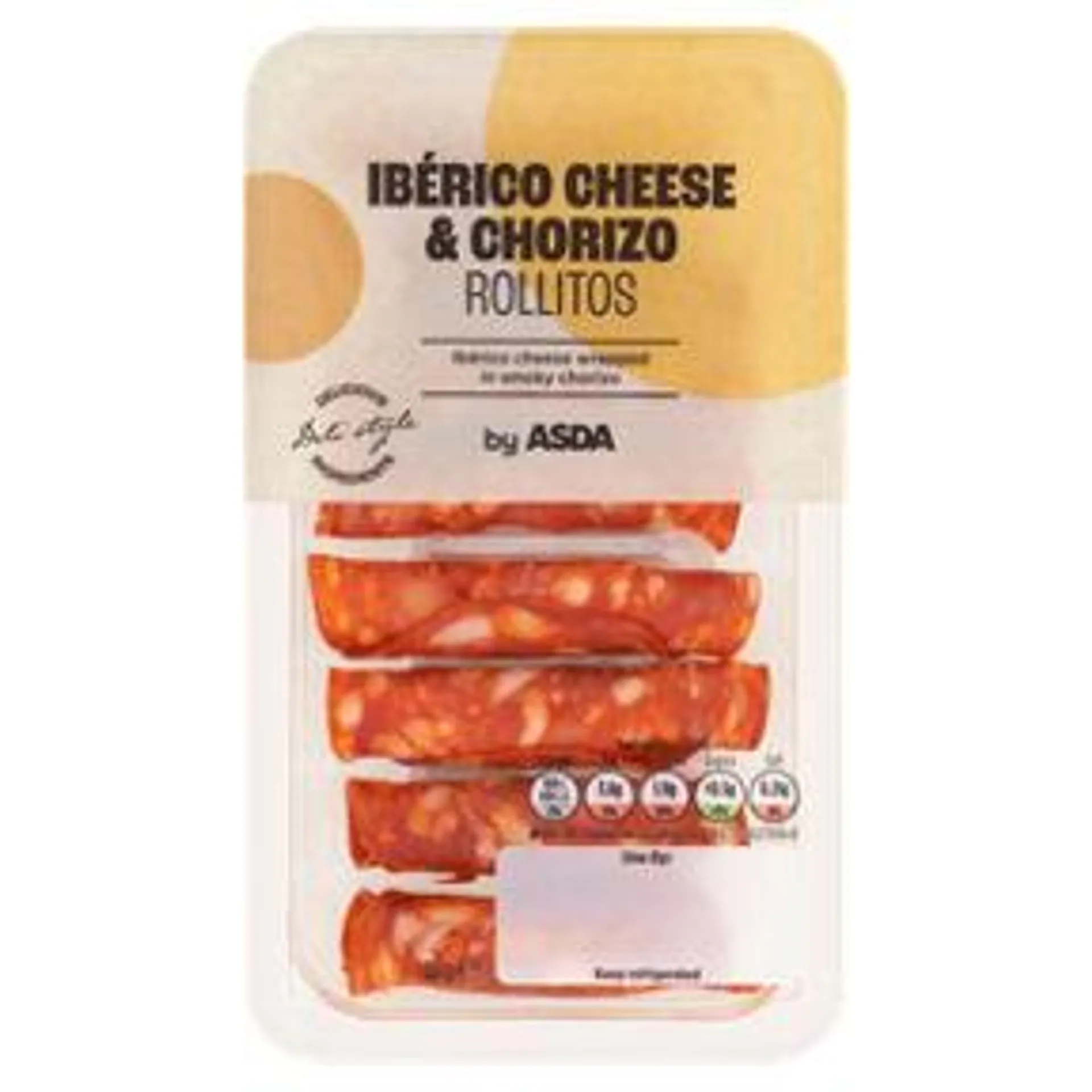 ASDA Iberico Cheese & Chorizo Rollitos 88g