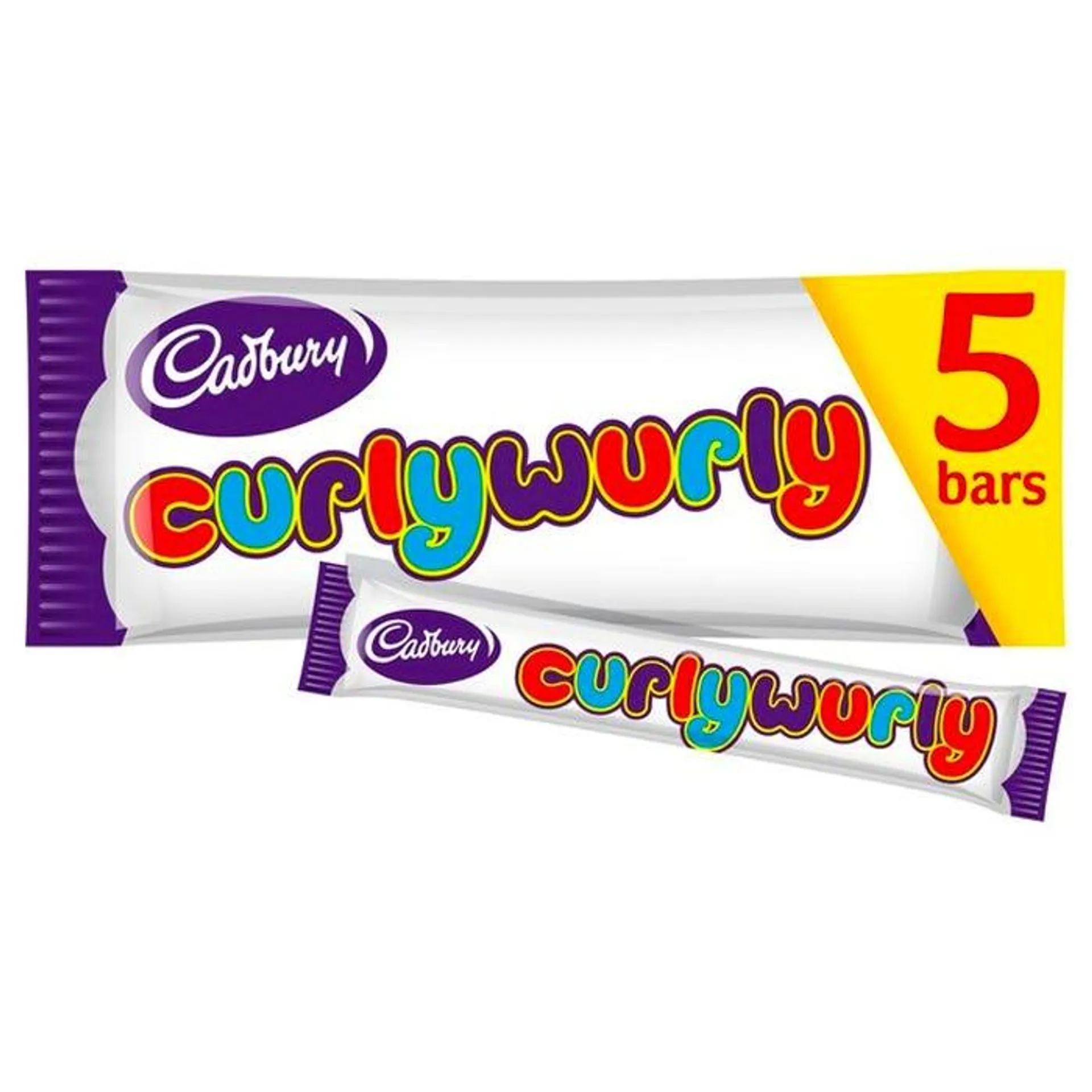 Cadbury Curly Wurly Chocolate Bars, 21g (Pack of 5)