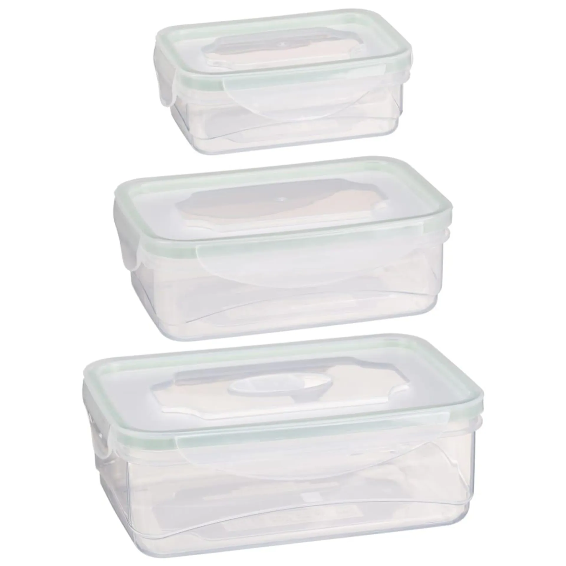 Clip Lock Food Containers 3pk