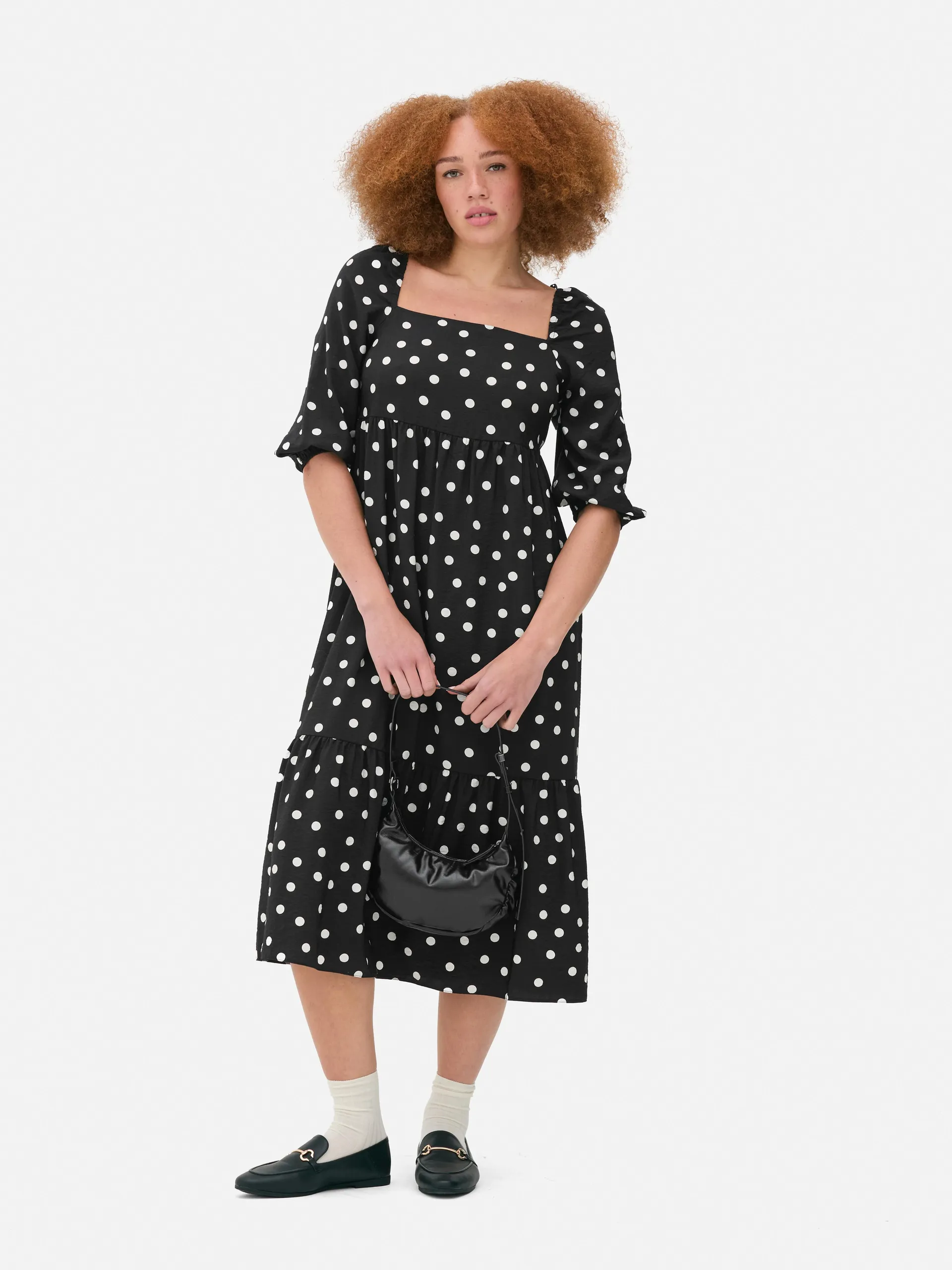 Polka Dot Midi Dress