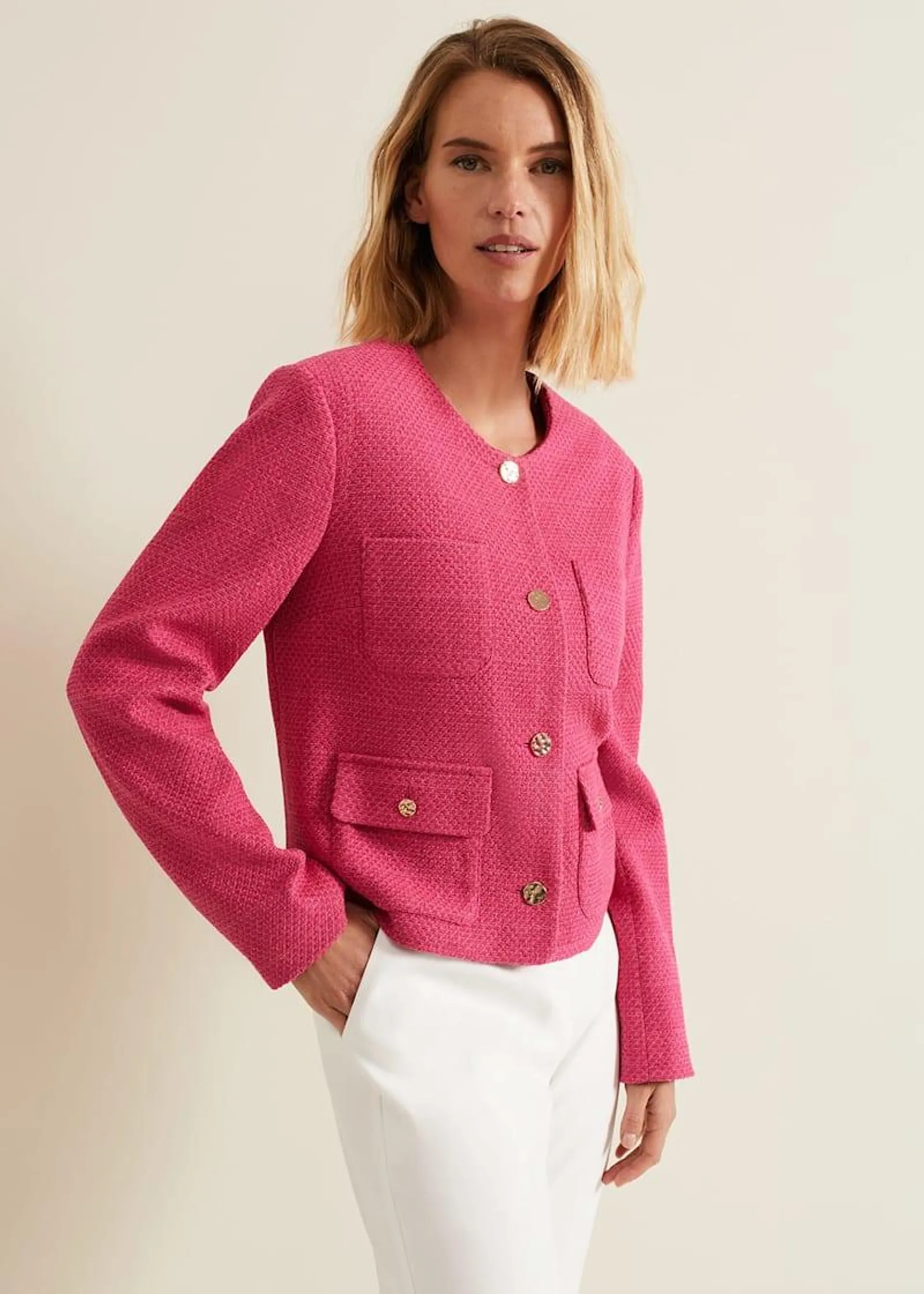 Ripley Pink Boucle Jacket