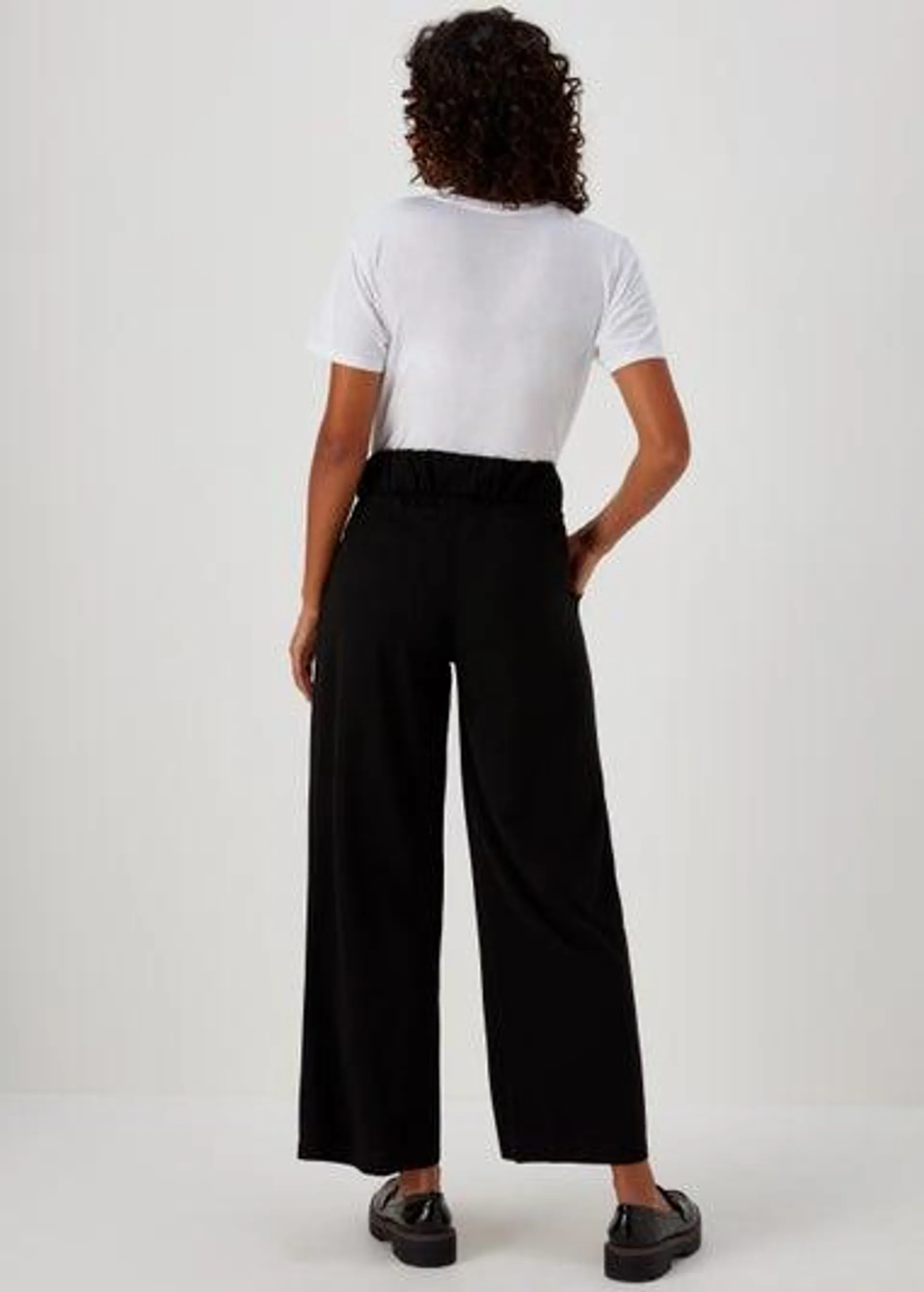 JDY Geggo Black Button Trousers