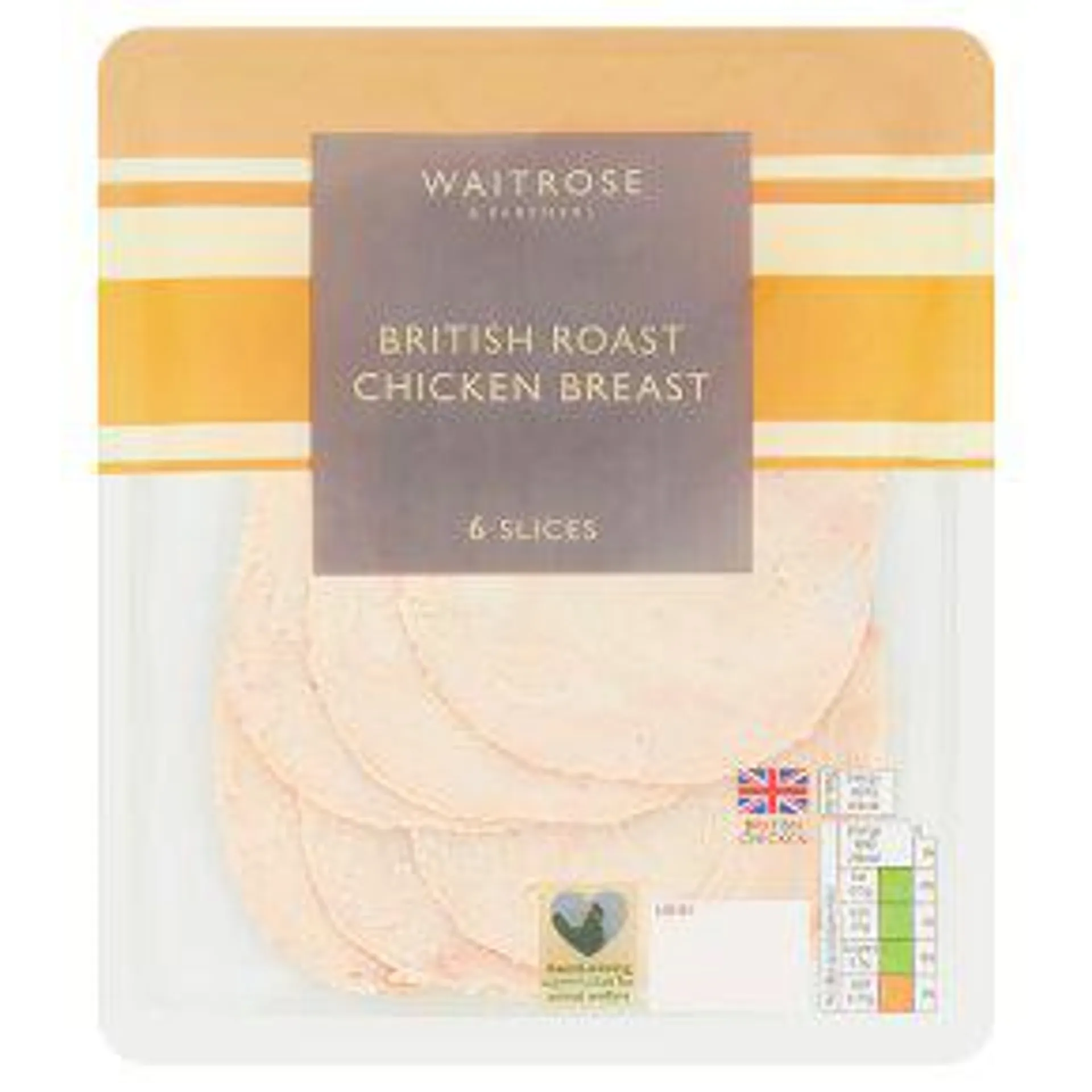 Waitrose British Roast Chicken Breast 6 Slices