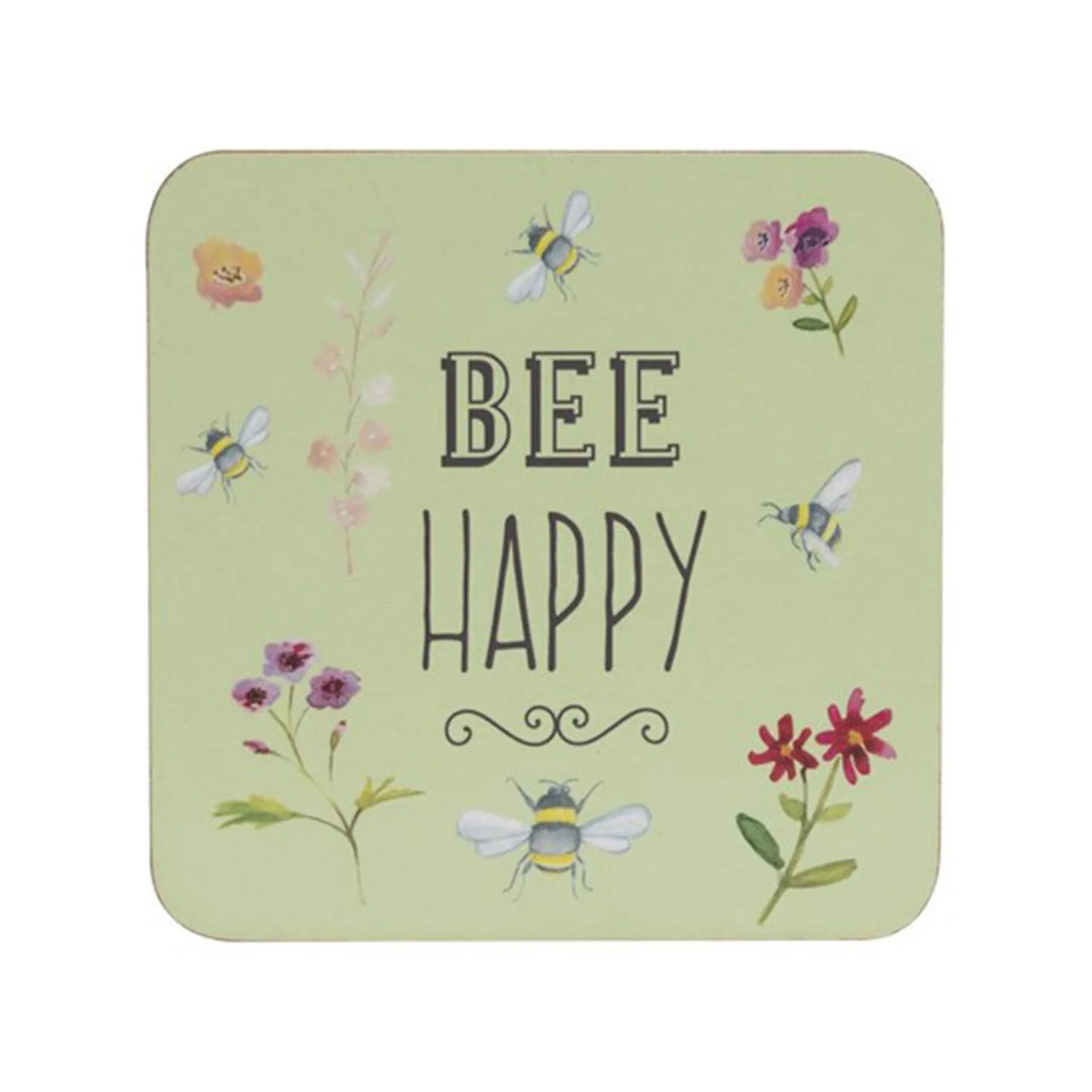 The English Tableware Company Bee Happy Set of 4 Coasters