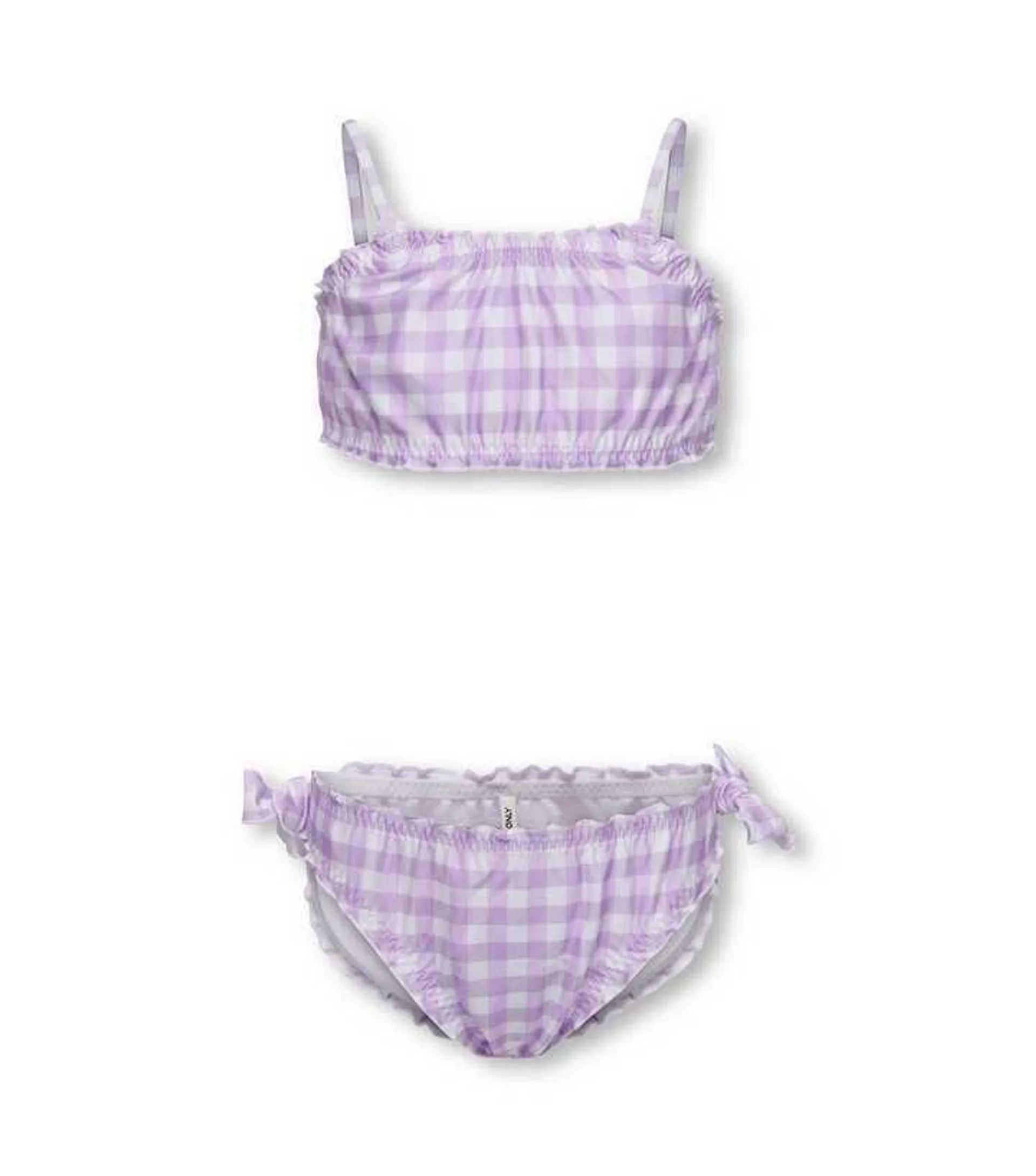 KIDS ONLY Purple Check Bikini Set