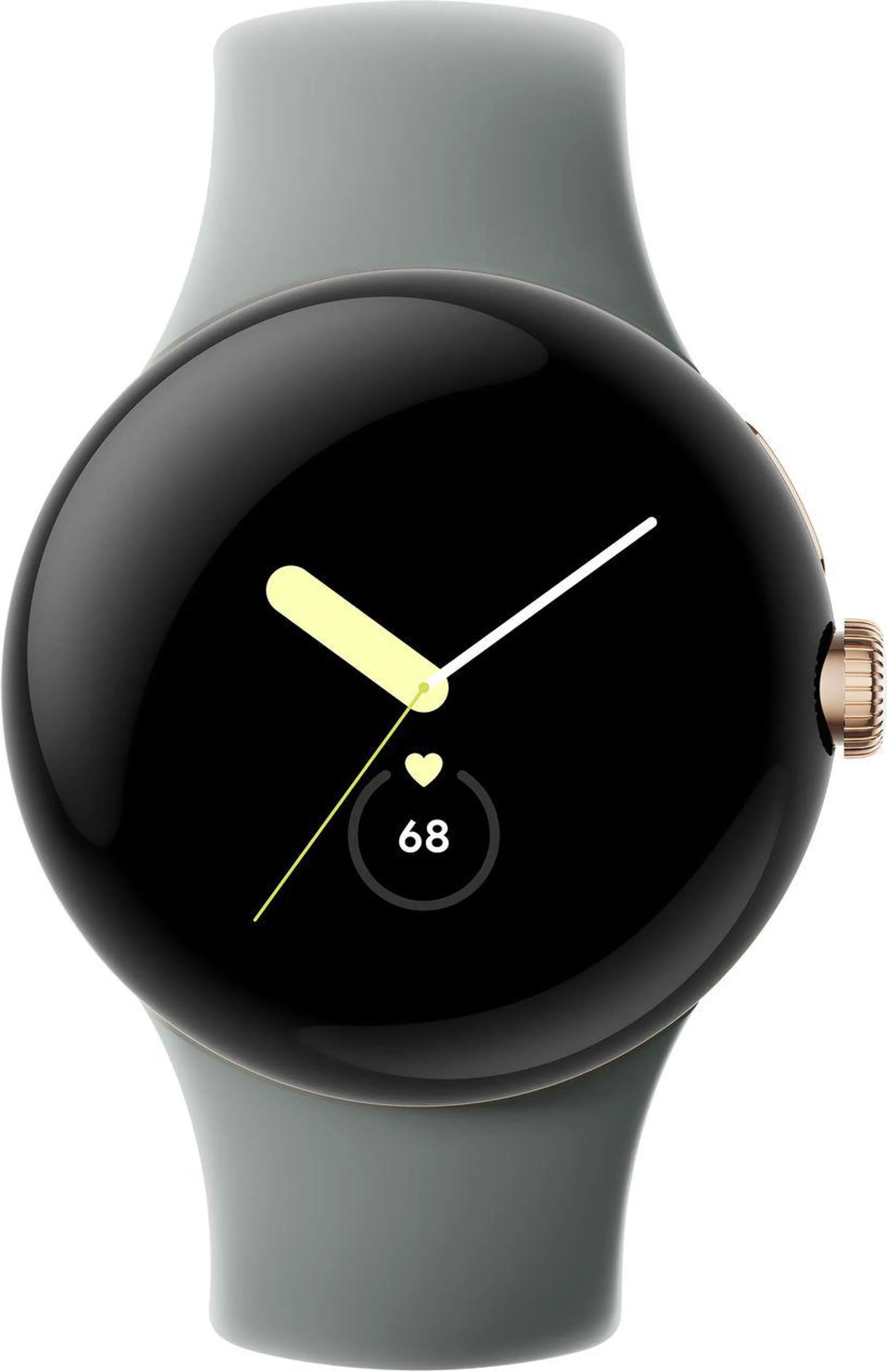 Google Pixel Watch 41mm Gold Stainless Steel Case with Active Band in Hazel