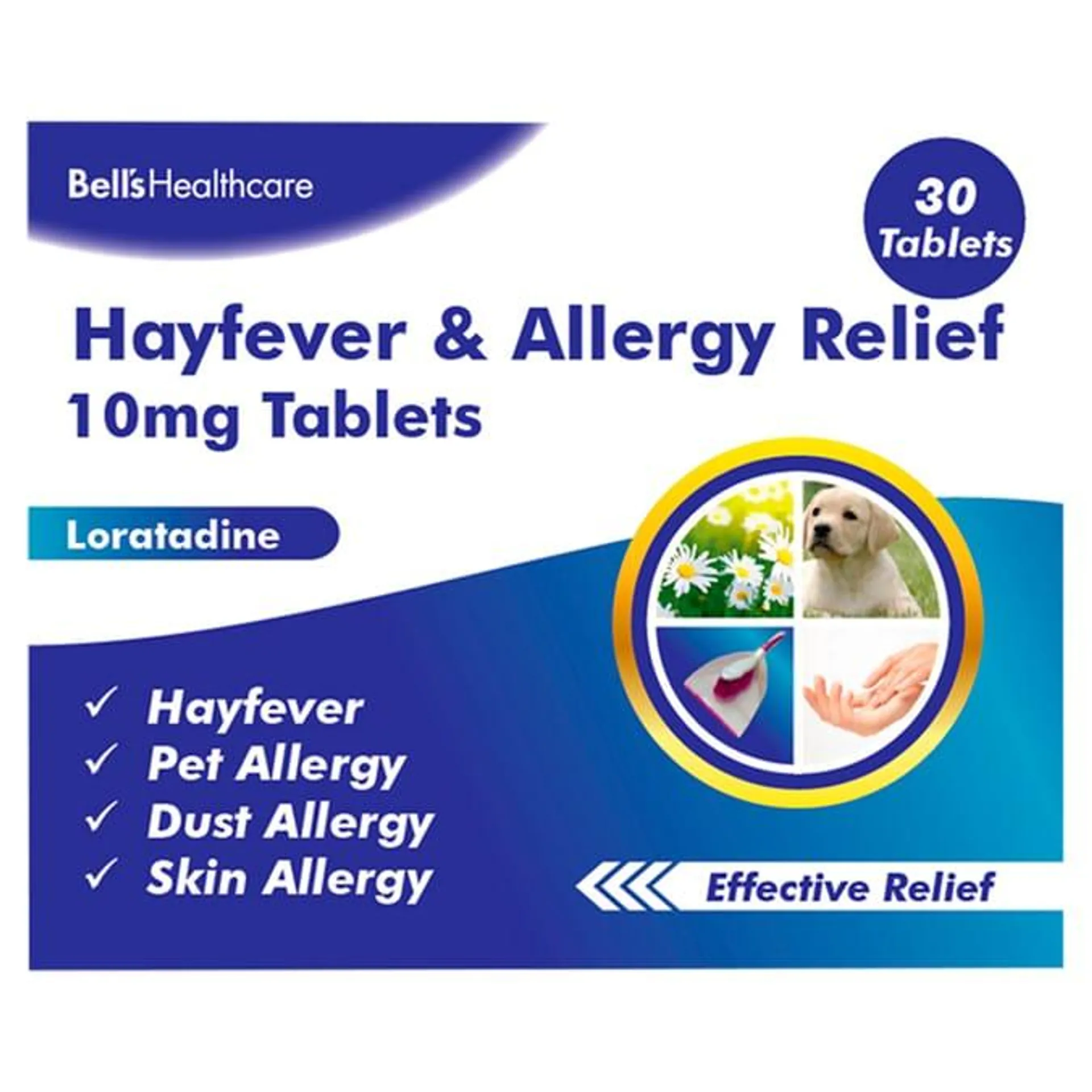 Bell's Healthcare Hayfever & Allergy Relief 10mg Tablets Loratadine 30s