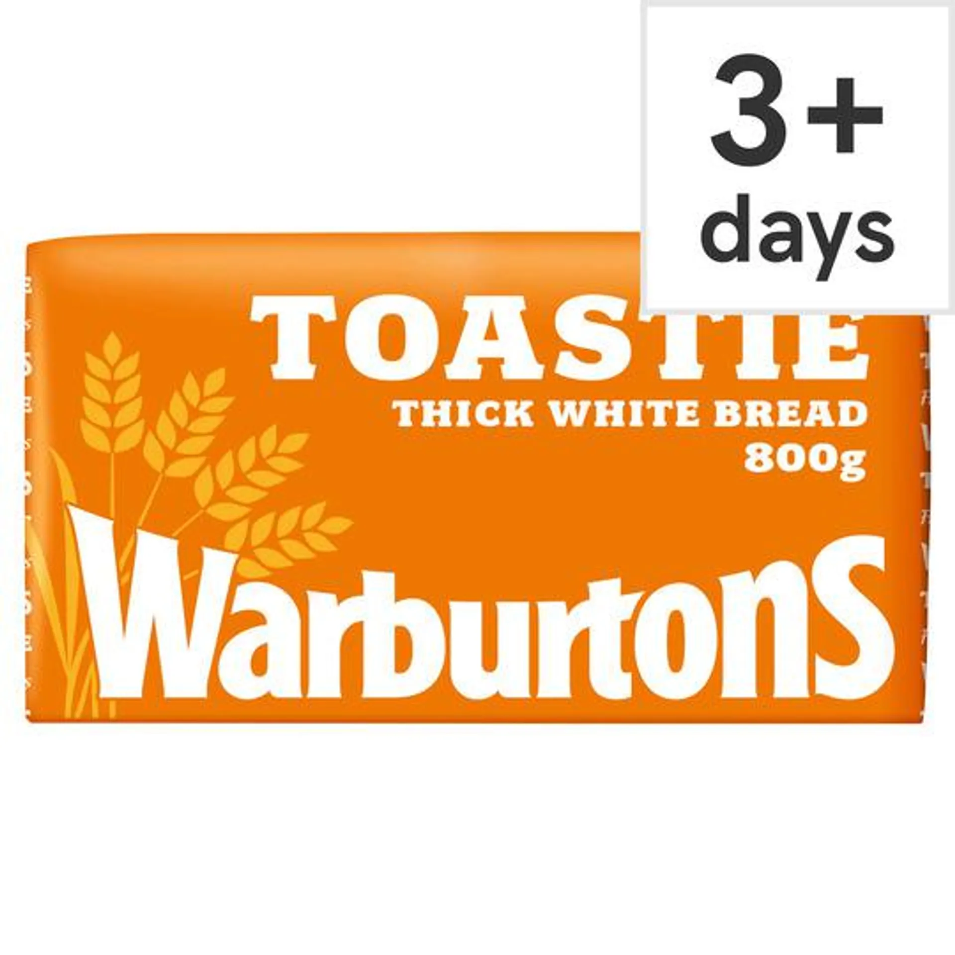 Warburtons Toastie Sliced White Bread 800G