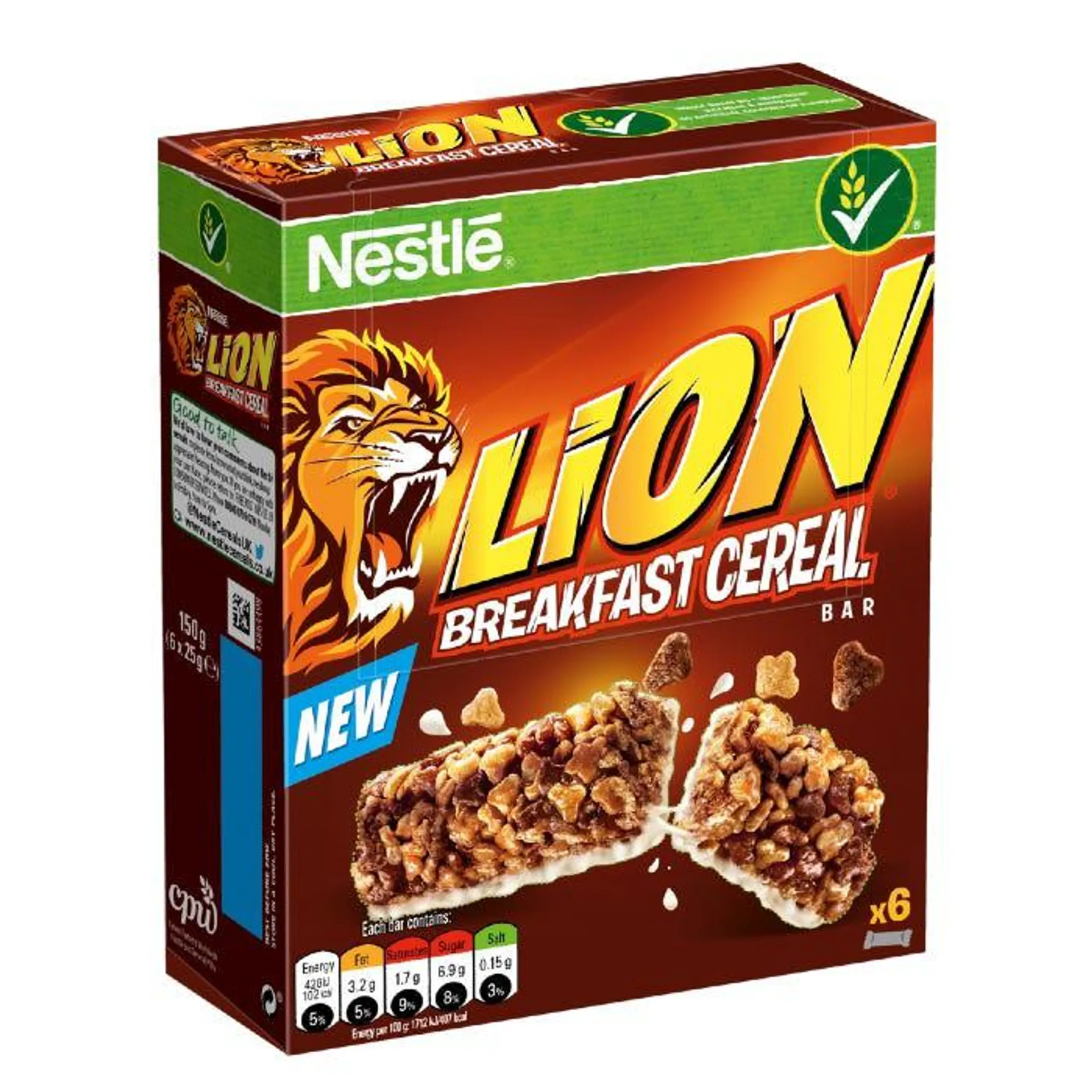 Lion Breakfast Cereal Bars, 25g (Pack of 6)