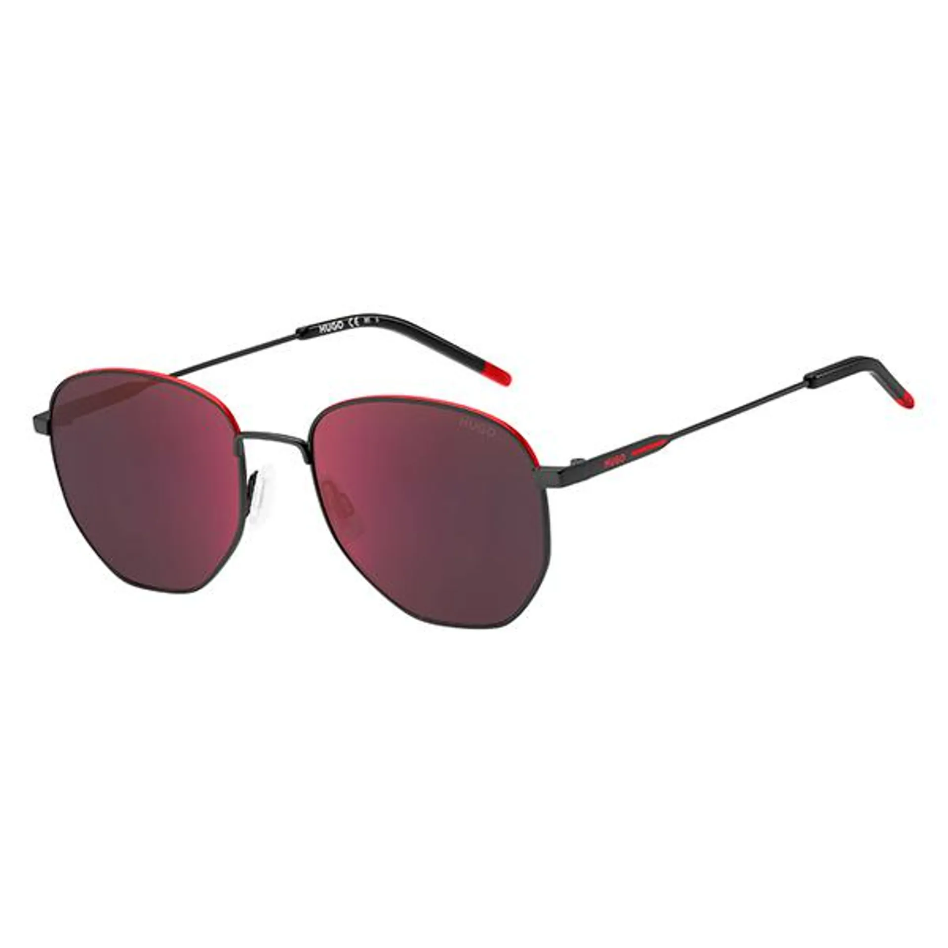 Hugo Boss Men's Matte Red Sunglasses