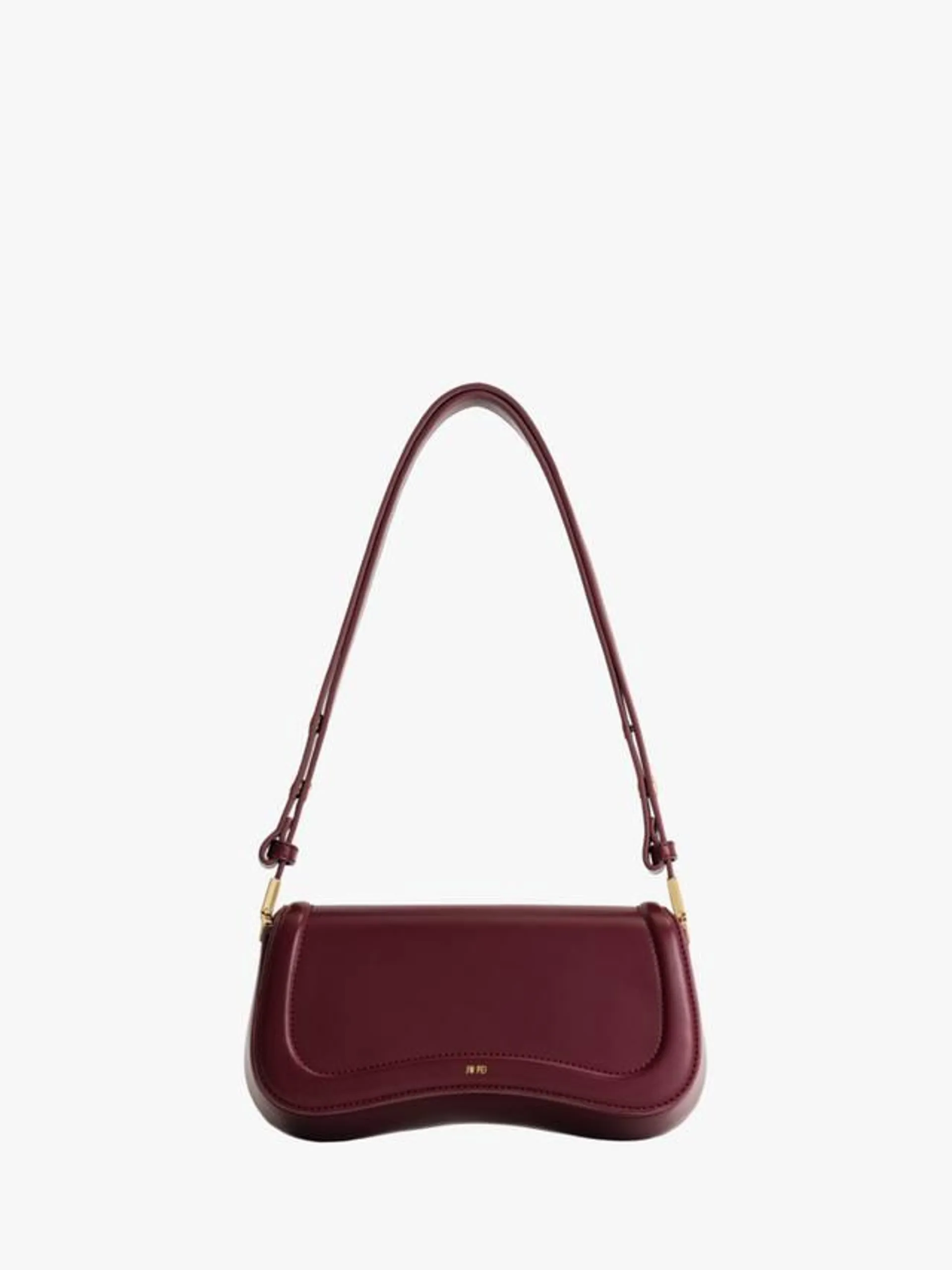 Joy Vegan Leather Shoulder Bag, Claret