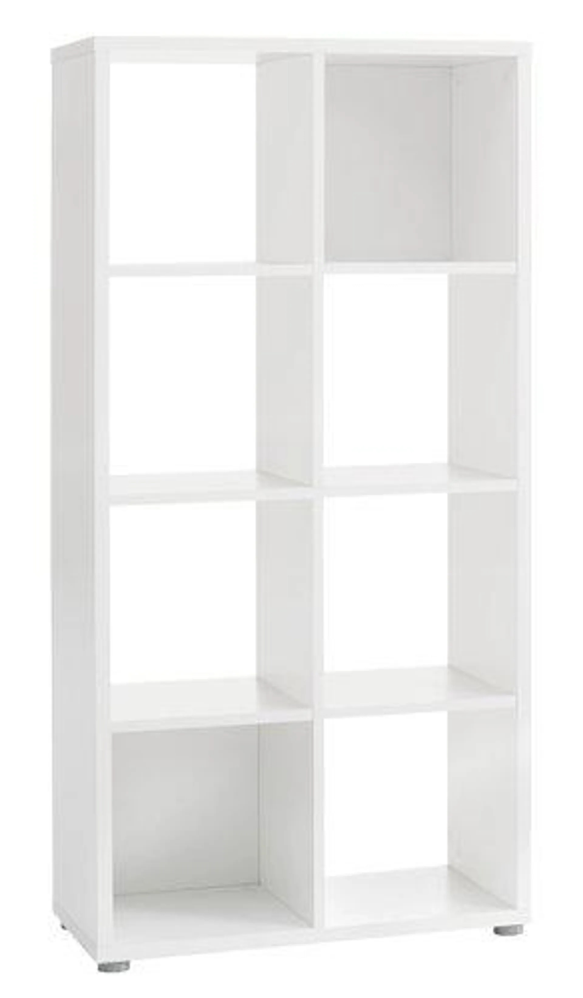 Room divider HALDAGER 8 shelves white