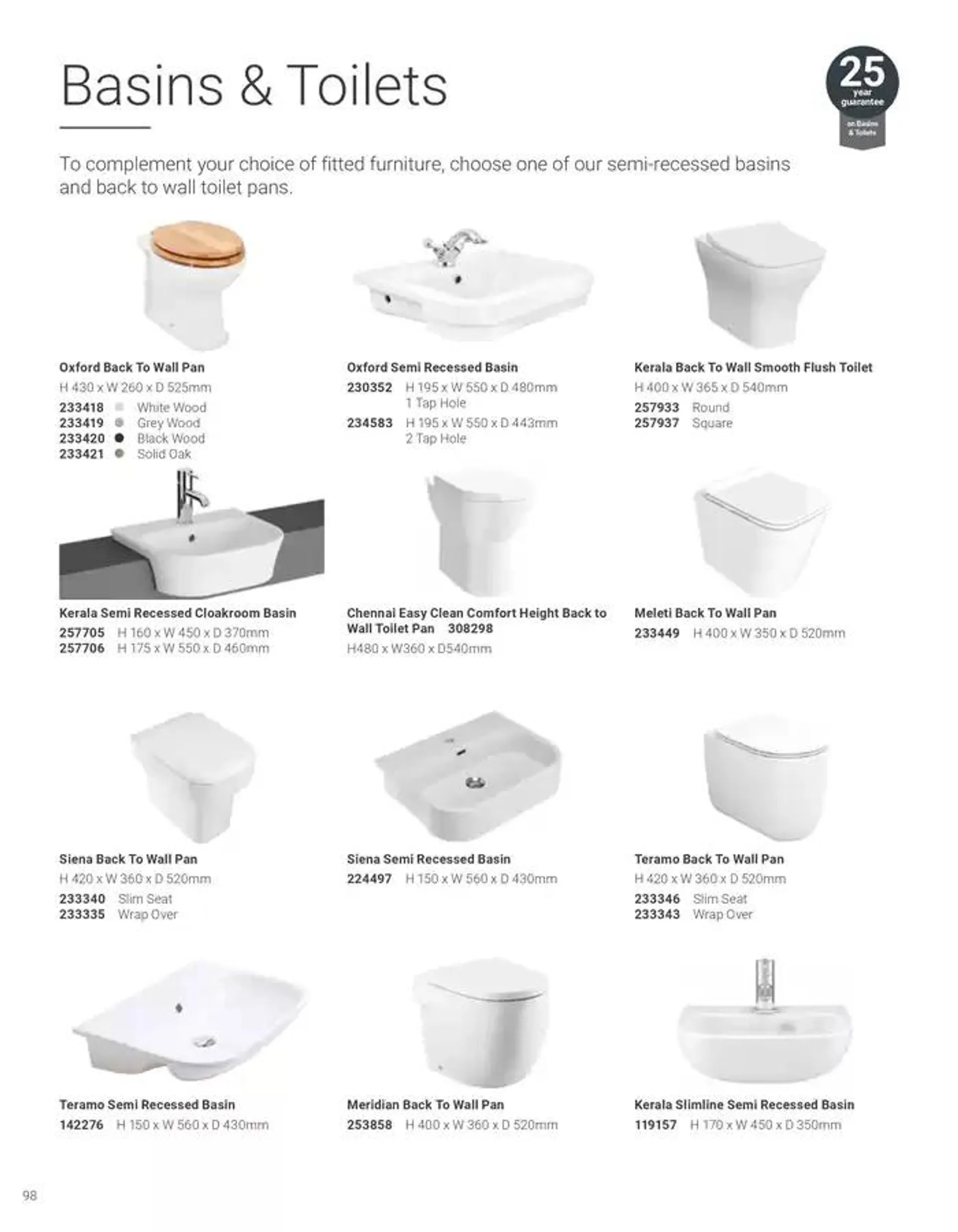 Wickes Bespoke Bathrooms brochure from 5 November to 31 December 2024 - Catalogue Page 98