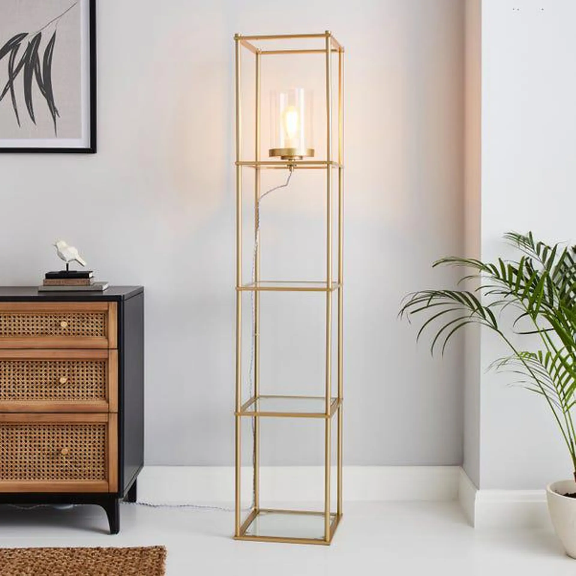 Claude Shelved Floor Lamp