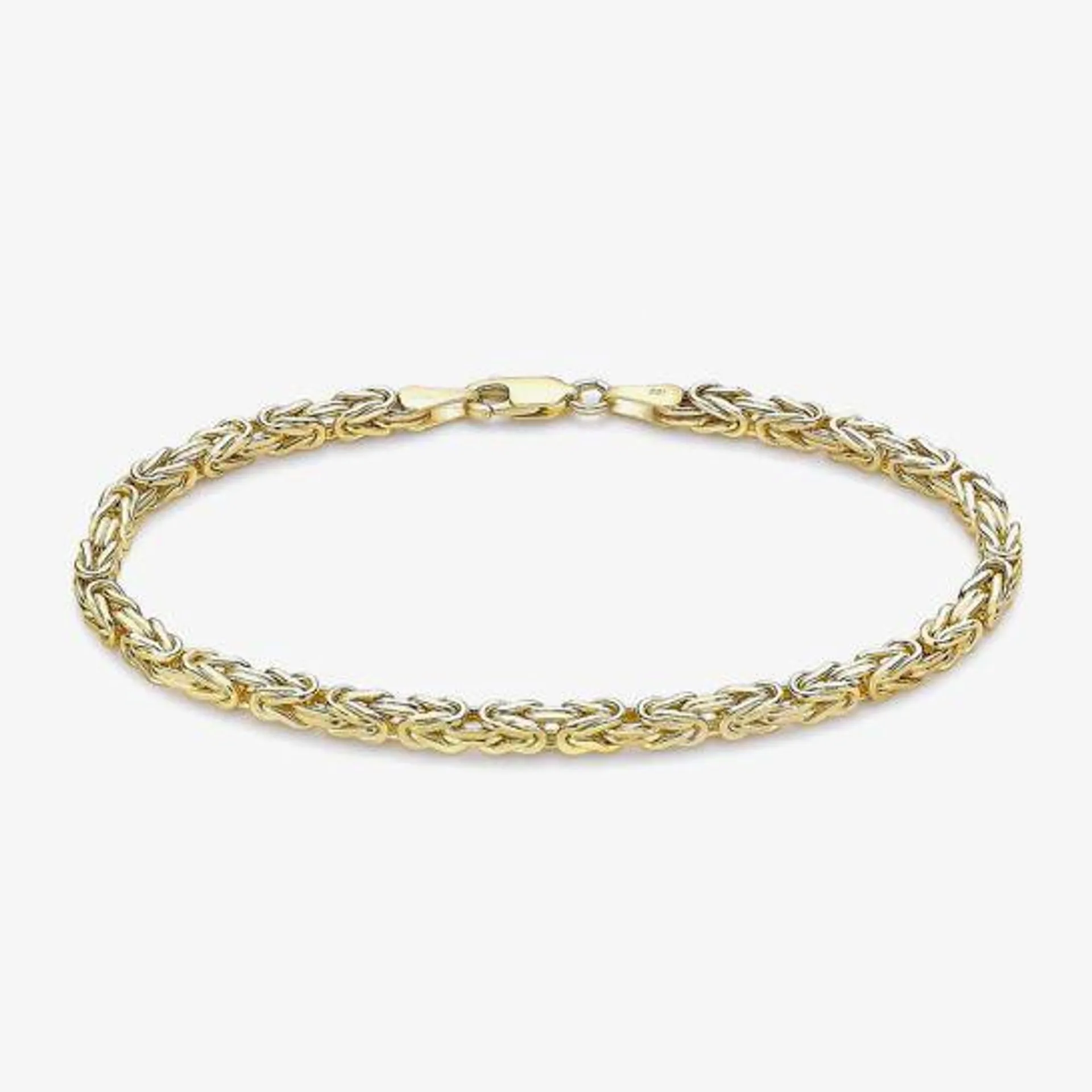 9ct Yellow Gold 7.5 Inch Byzantine Chain Bracelet 1.29.9092