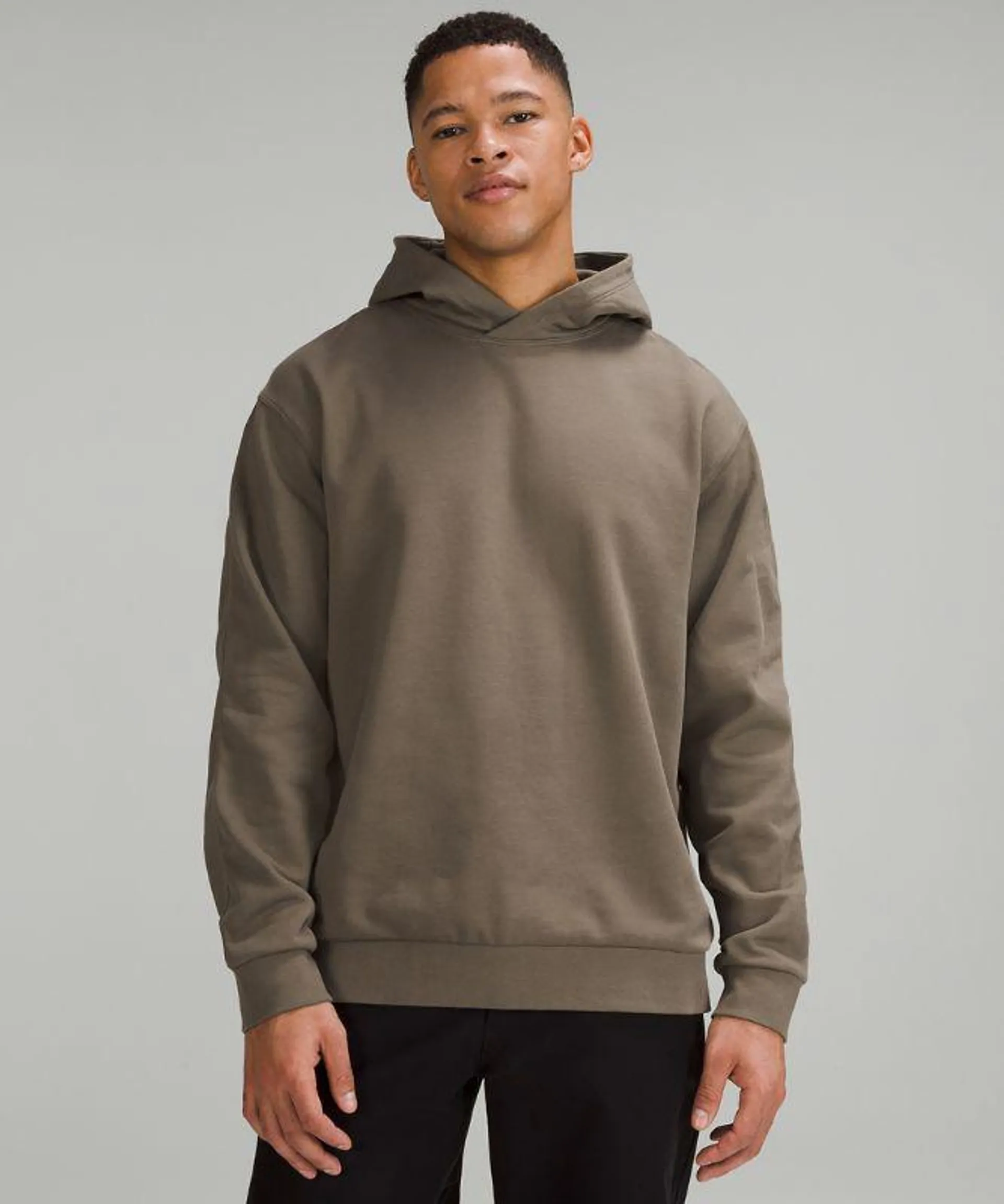 French Terry Oversized Pullover Hoodie Online Only