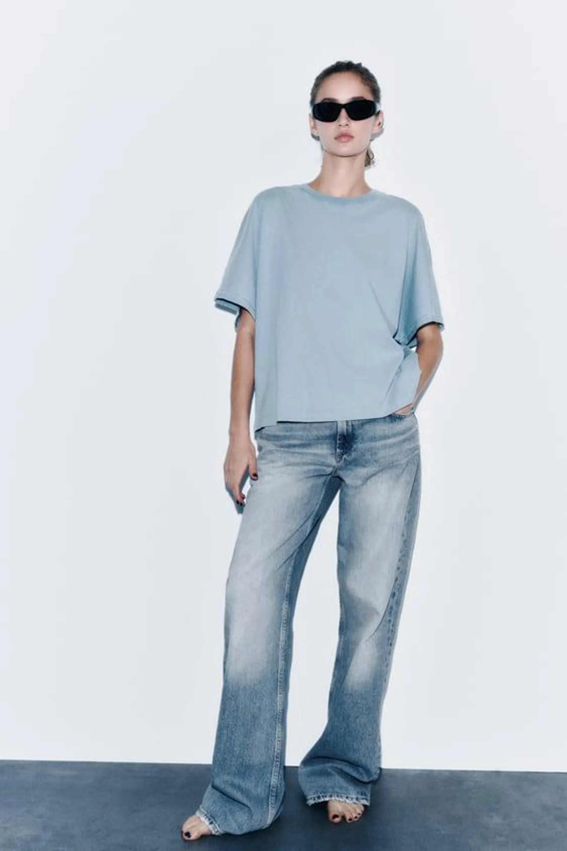 FADED COTTON T-SHIRT