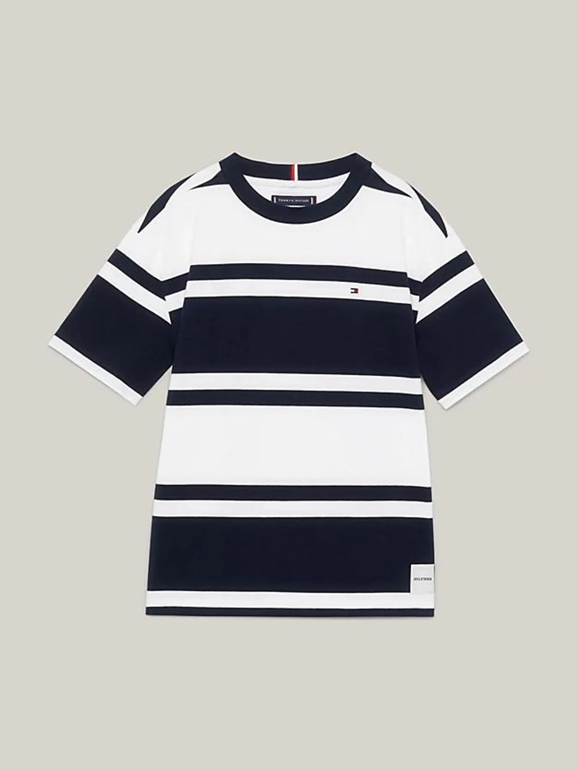 Rugby Stripe Crew Neck T-Shirt