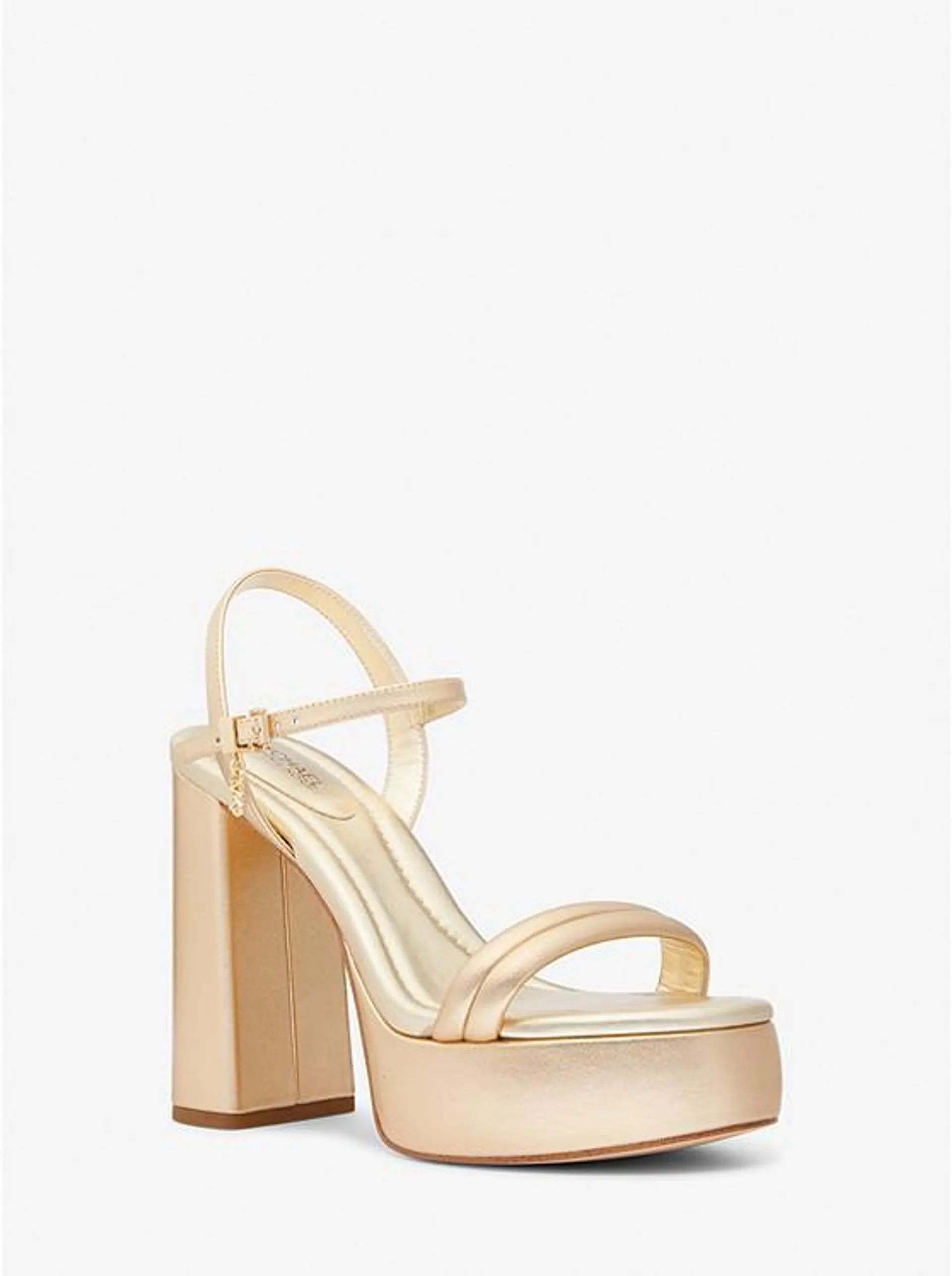 Laci Metallic Leather Platform Sandal