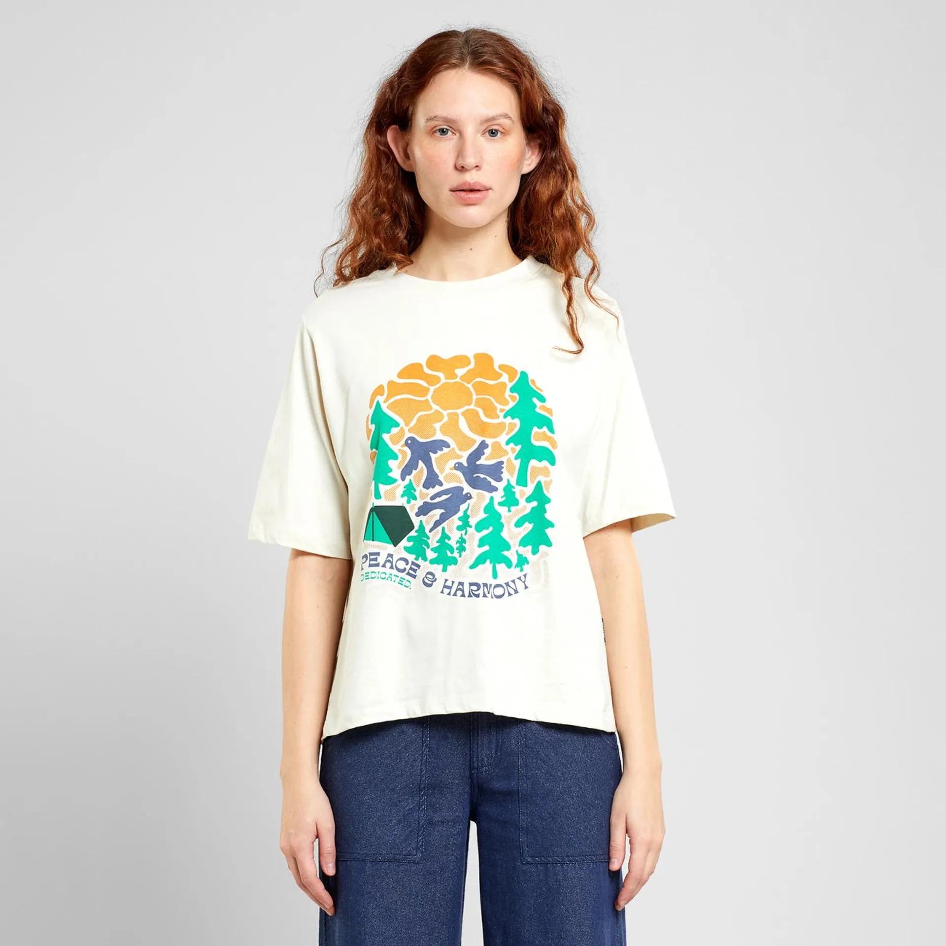 T-shirt Vadstena Peace and Harmony Oat White