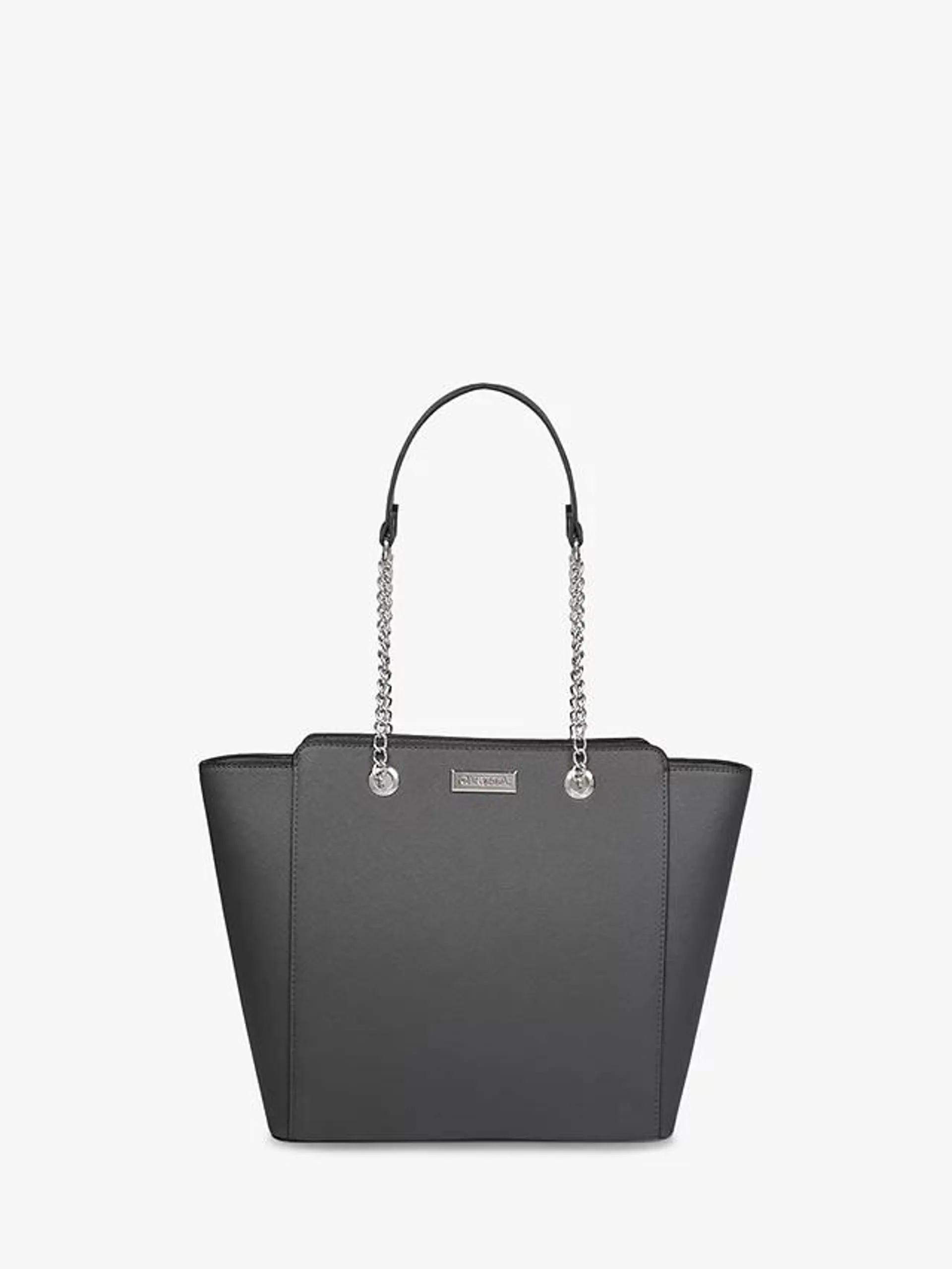 Carvela Deedee Chain Strap Tote Bag, Dark Grey