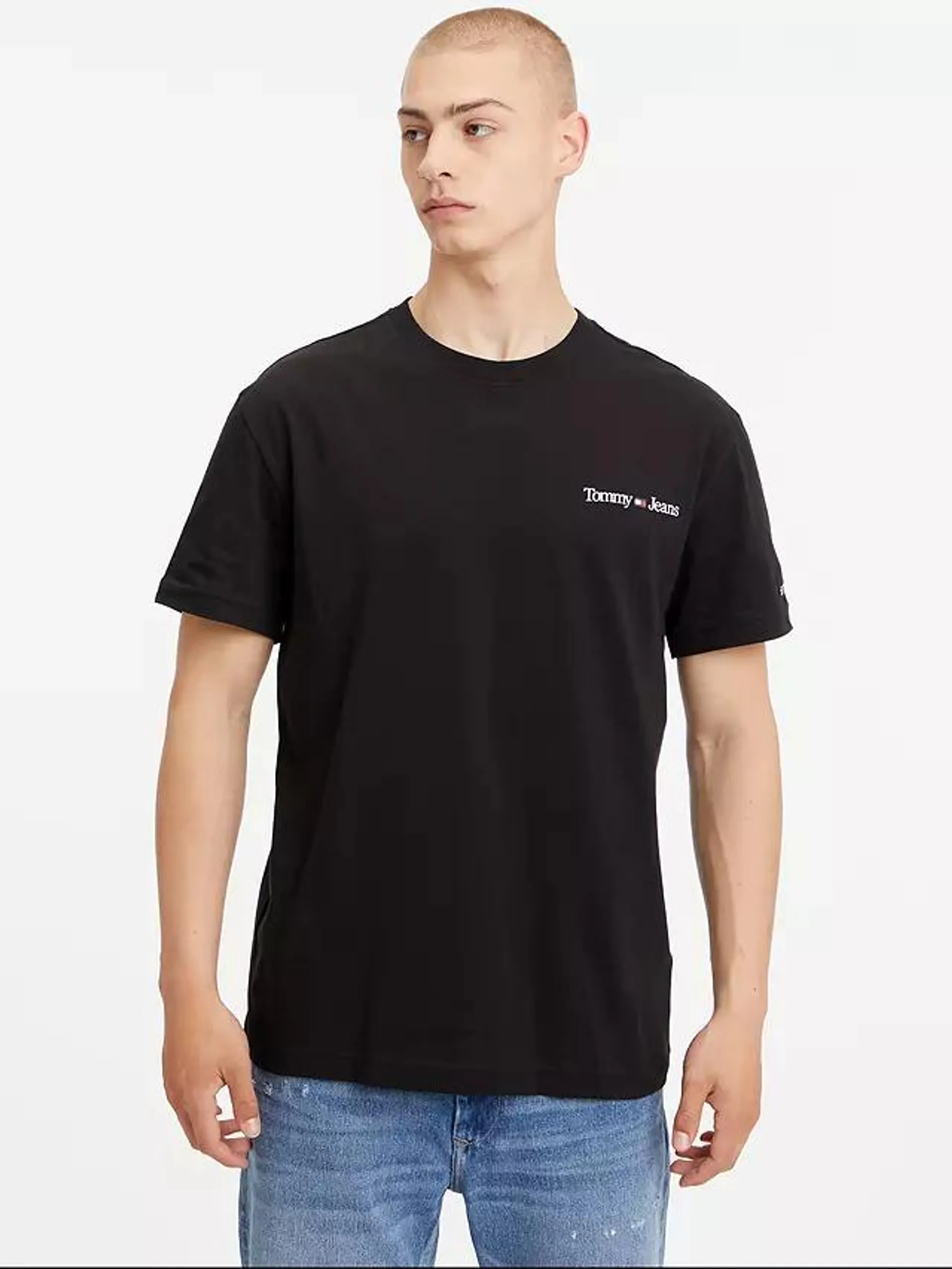 Tommy Jeans Classic Linear Logo T-Shirt, Black