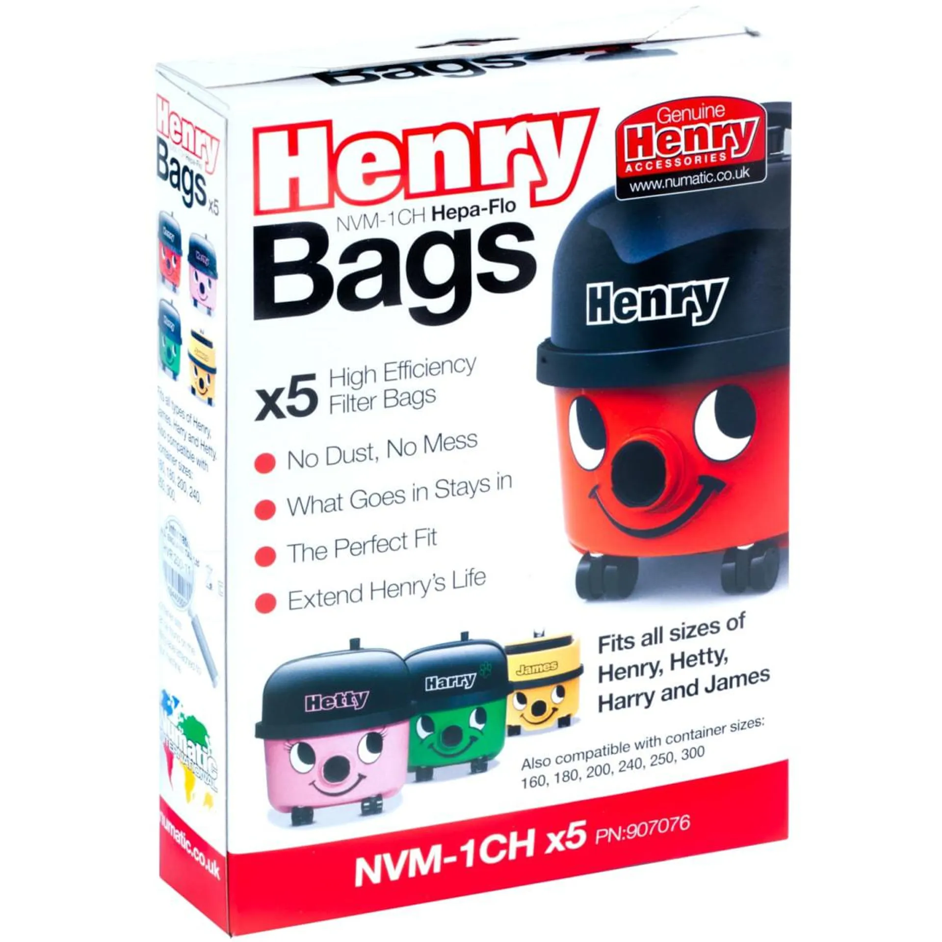 Henry Hoover Bags 5pk