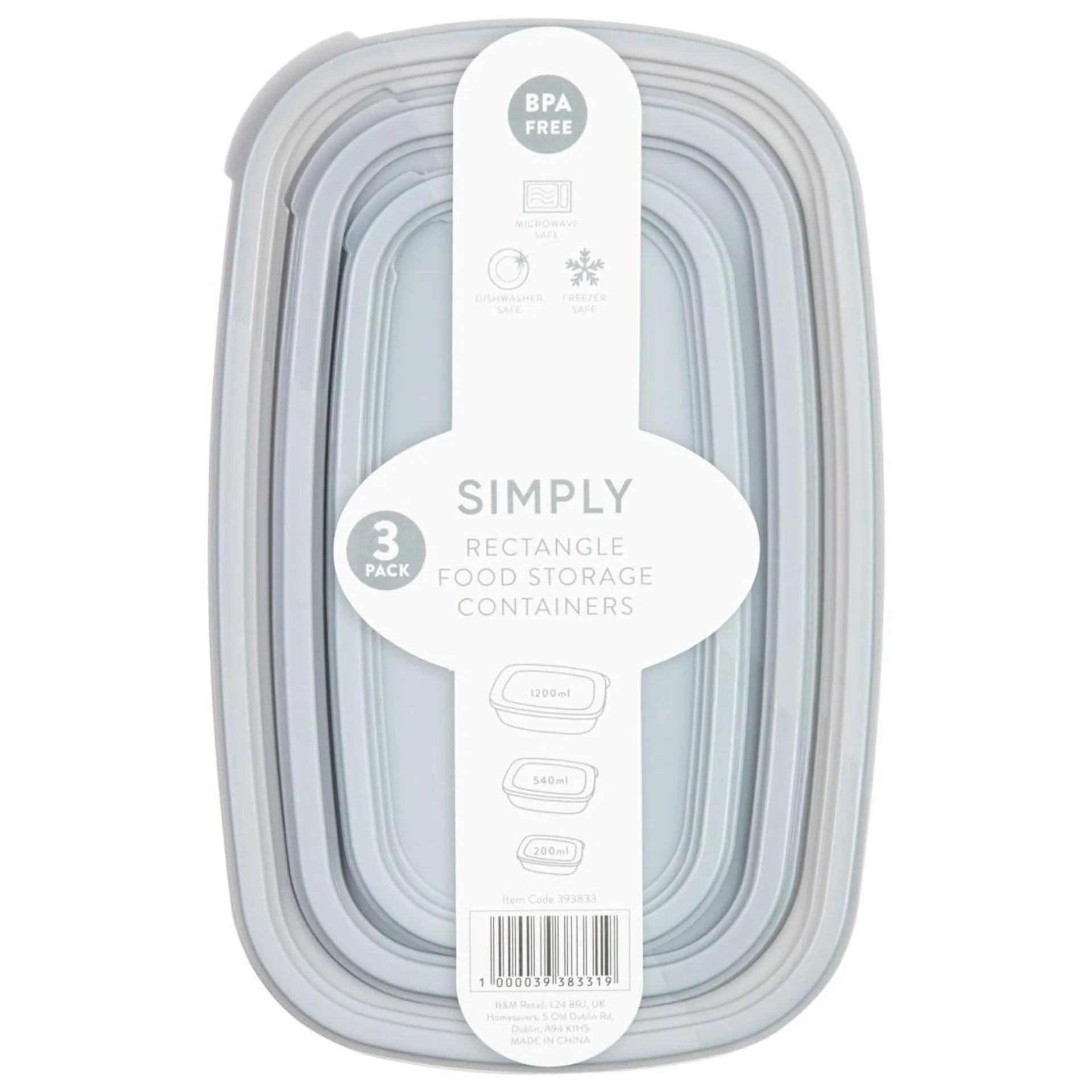 Simply Food Storage Containers - Rectangle