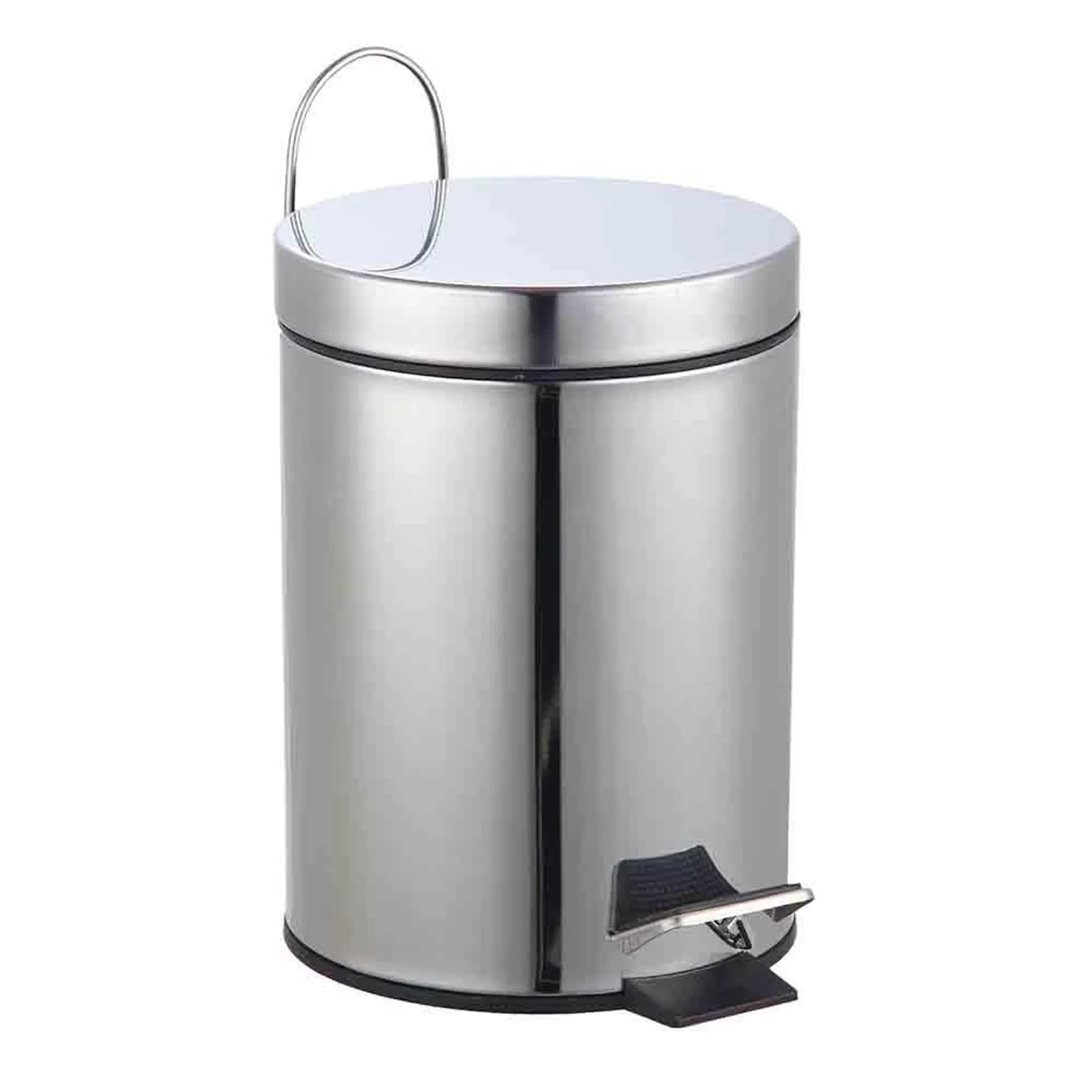 Lewis's Pedal Bin Stainless Steel Pedal Bin 3L