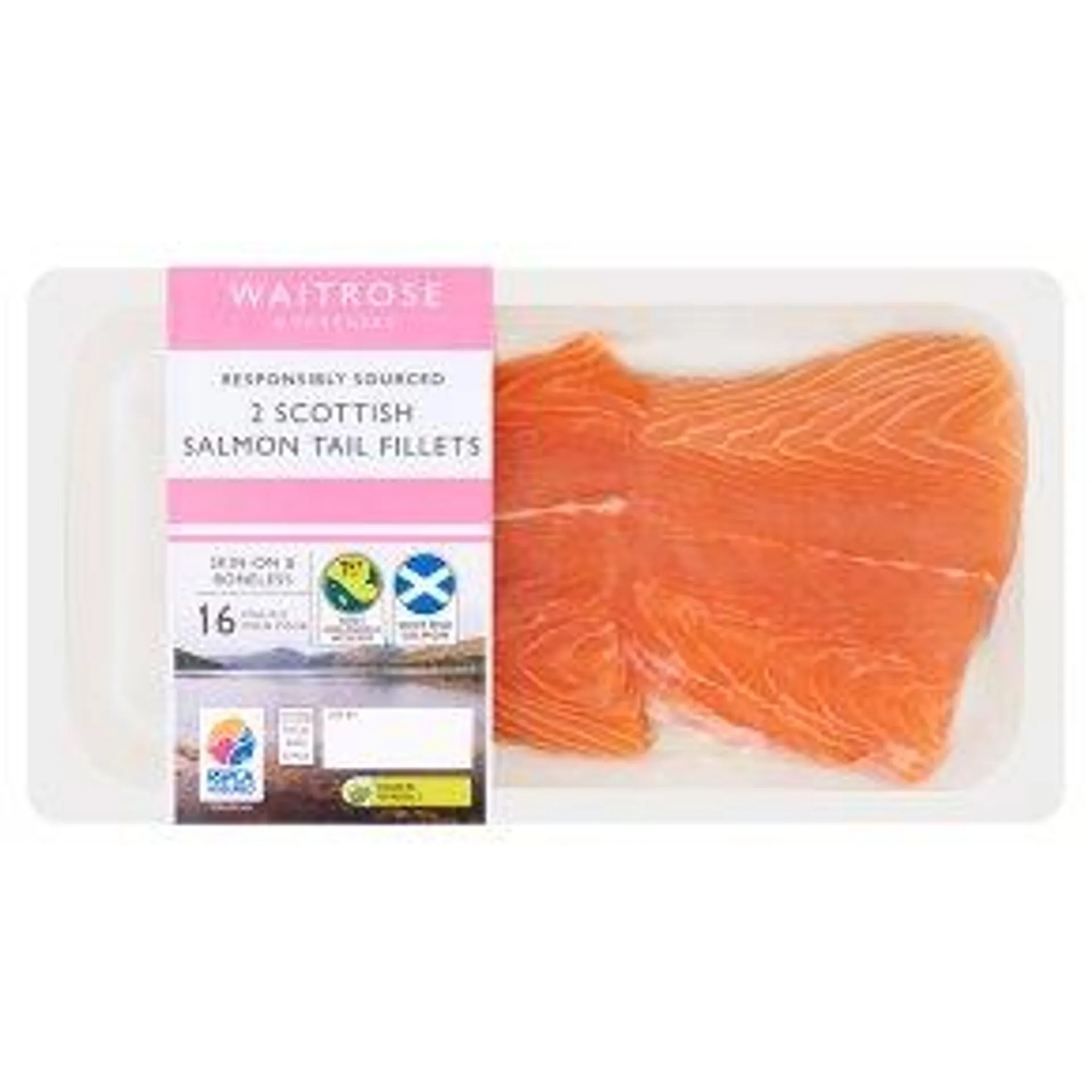 Waitrose 2 Scottish Salmon Tail Fillets