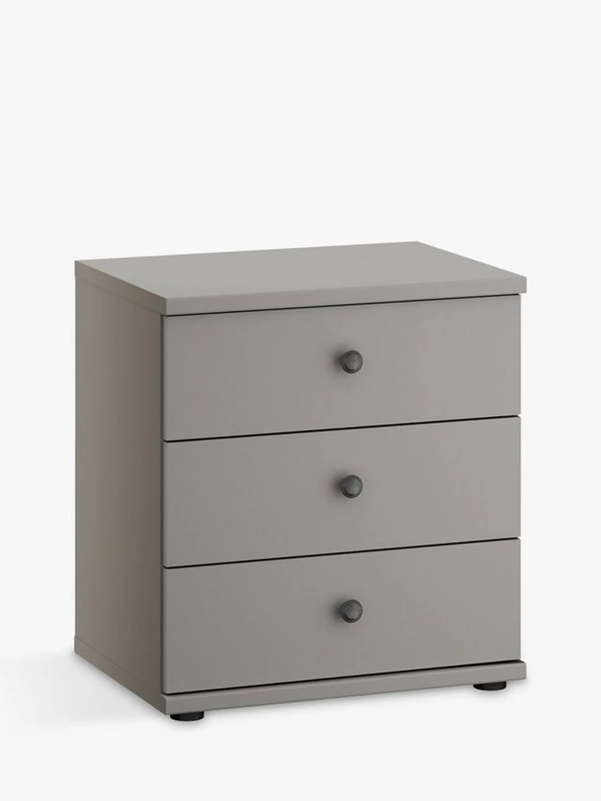 Marlow 3 Drawer Bedside Table, 50cm