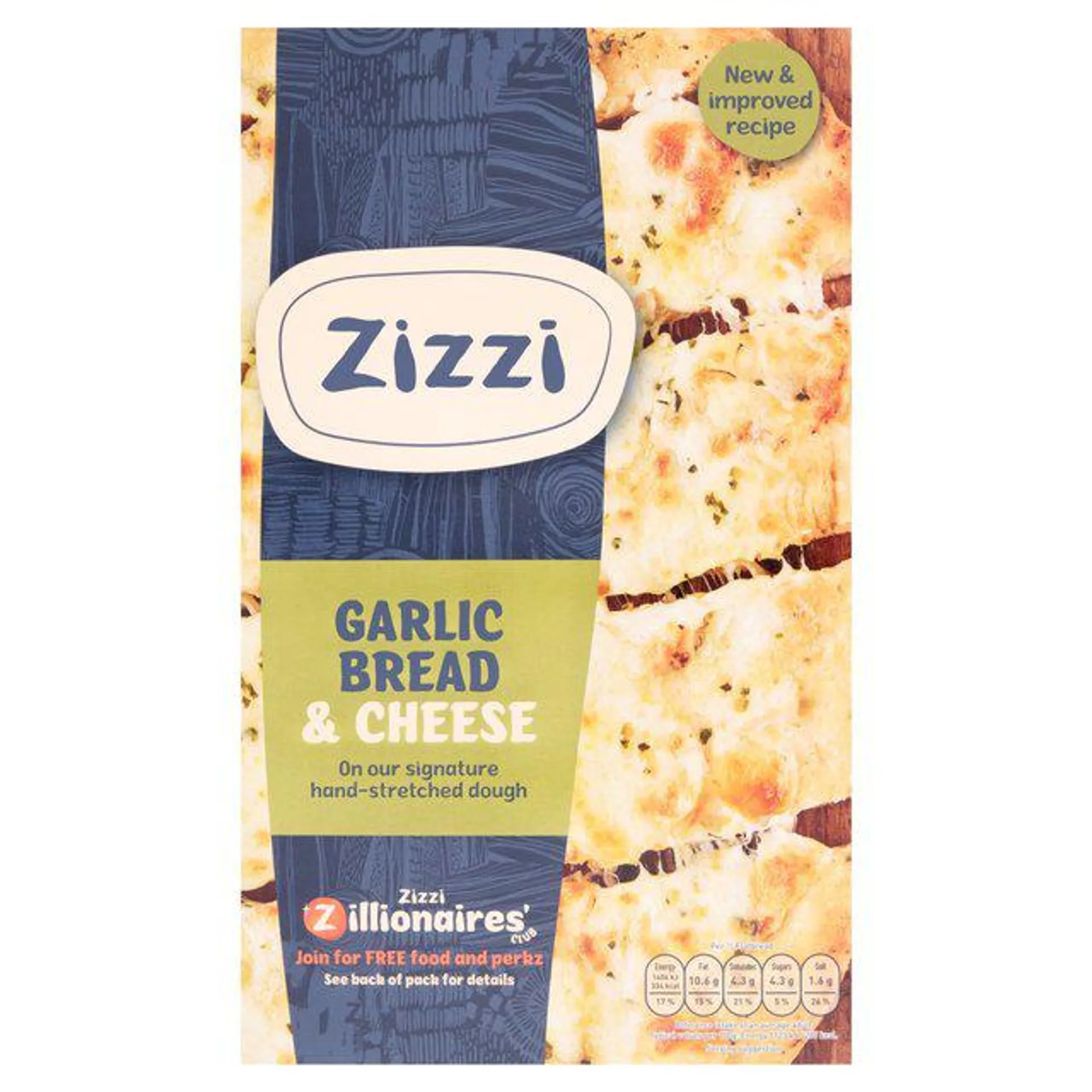 Zizzi Garlic Bread & Cheese 250g