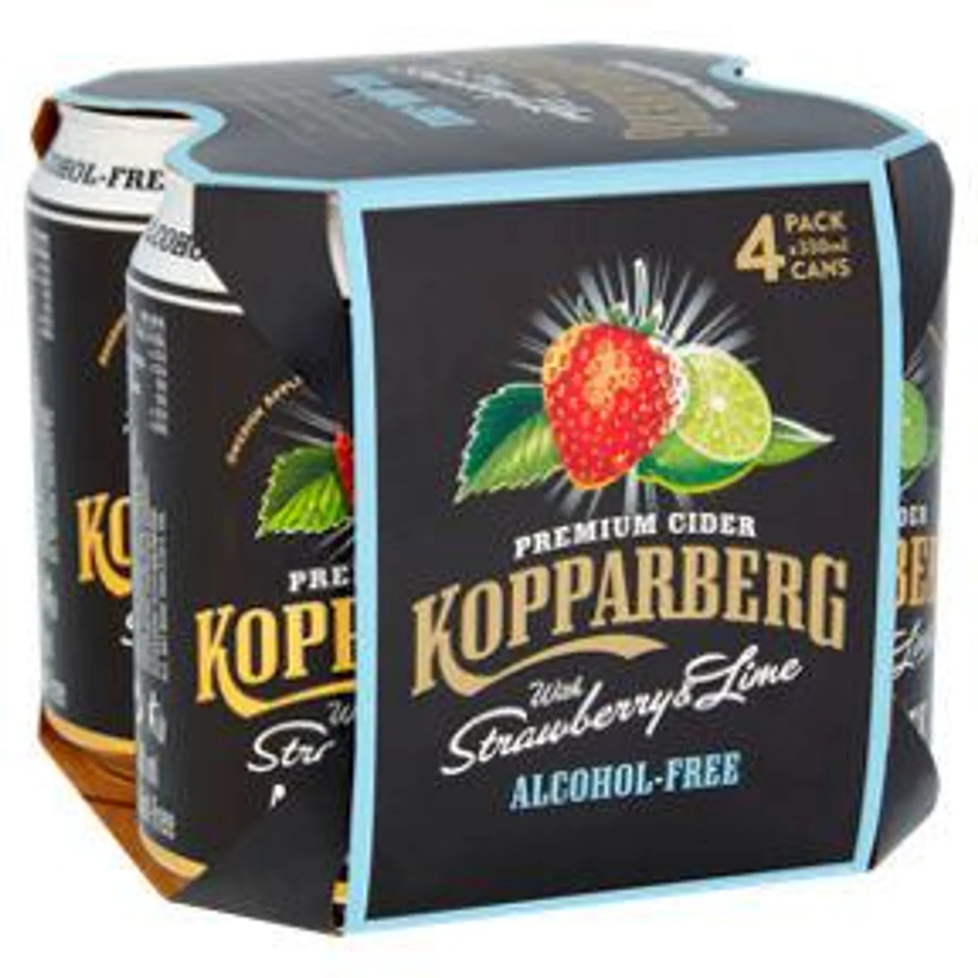 Kopparberg Alcohol-Free Premium Cider with Strawberry & Lime