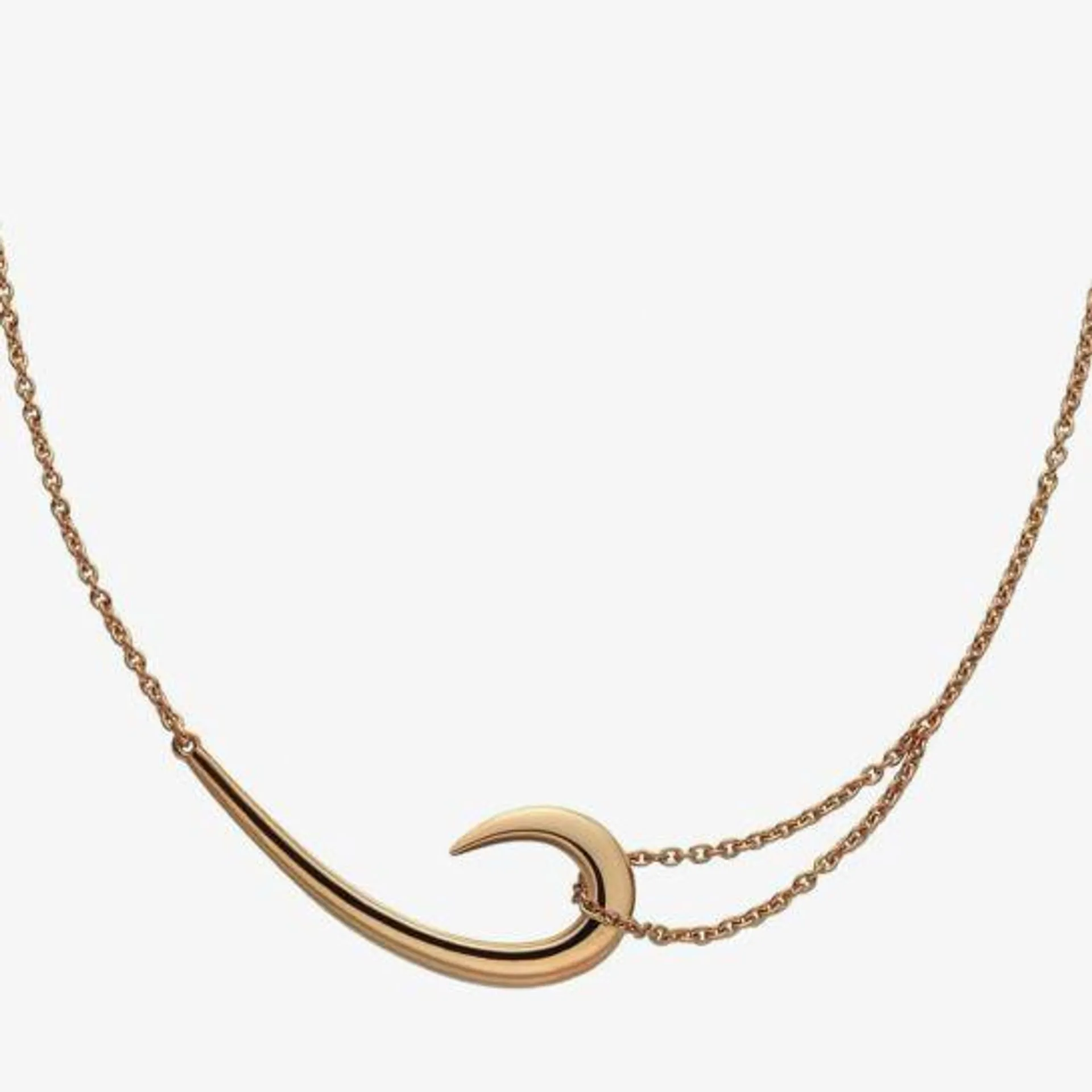 Rose Gold Vermeil Hook Necklace