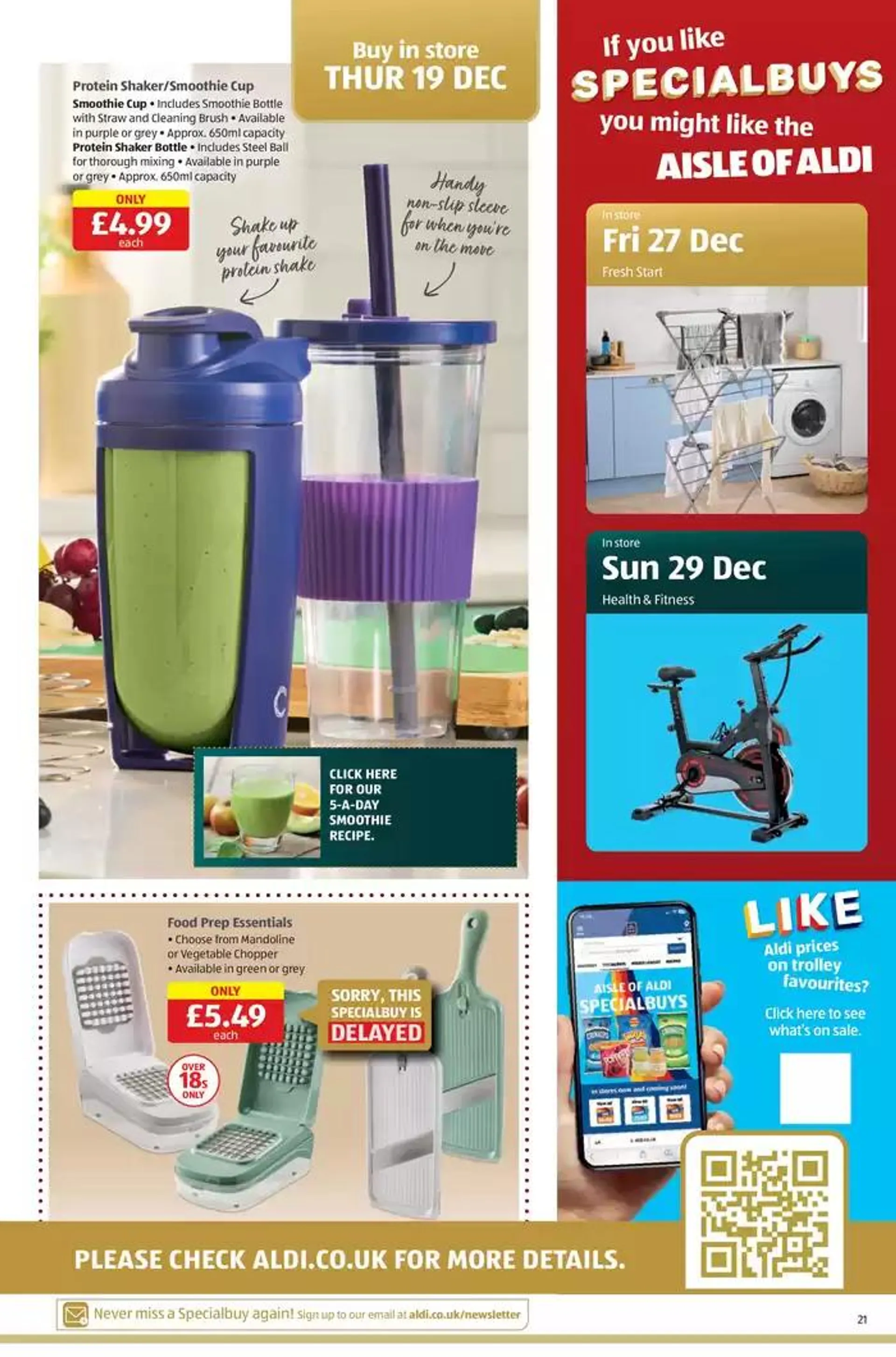 Aldi weekly offers from 19 December to 2 January 2025 - Catalogue Page 21