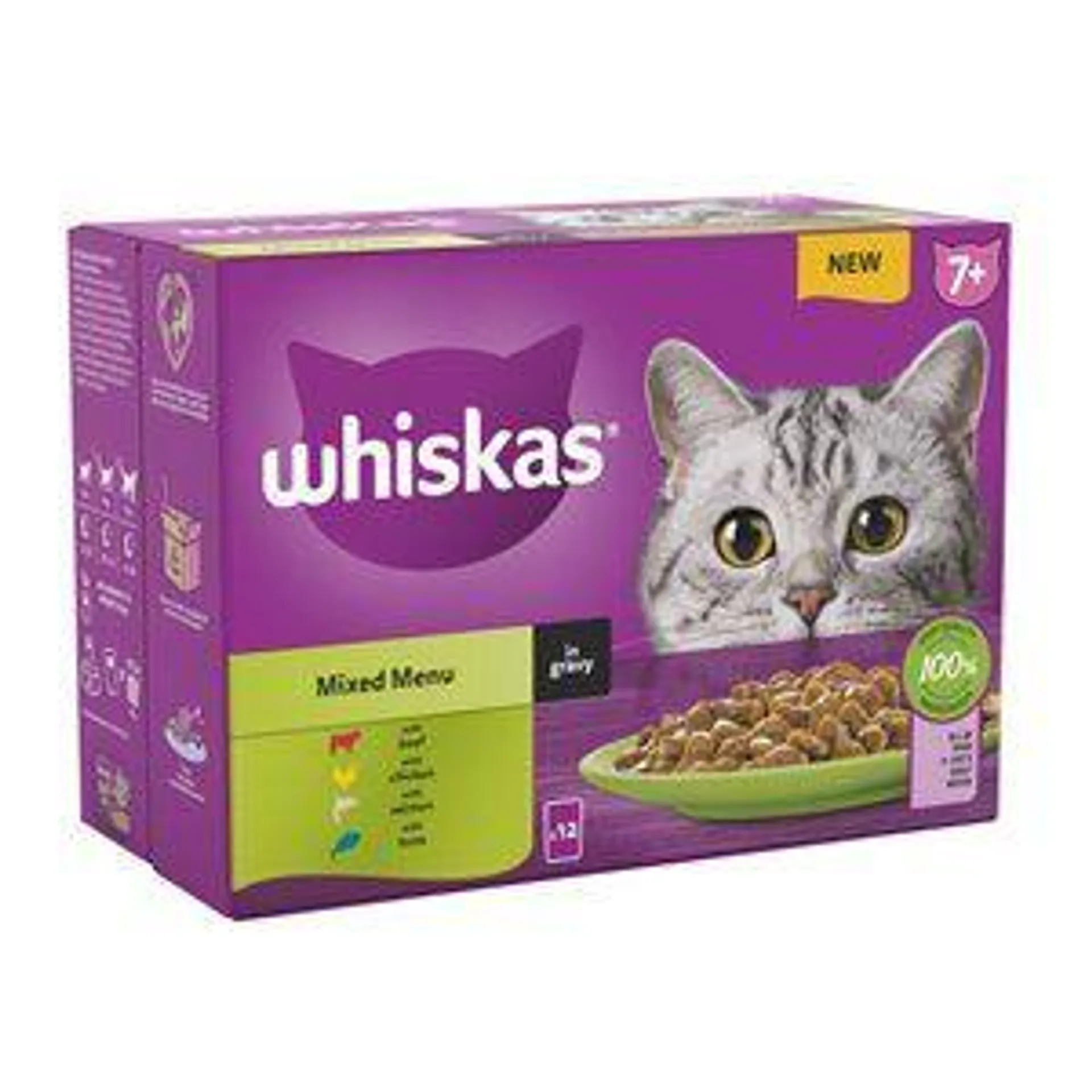 Whiskas 7+ Mixed Menu In Gravy Multipack